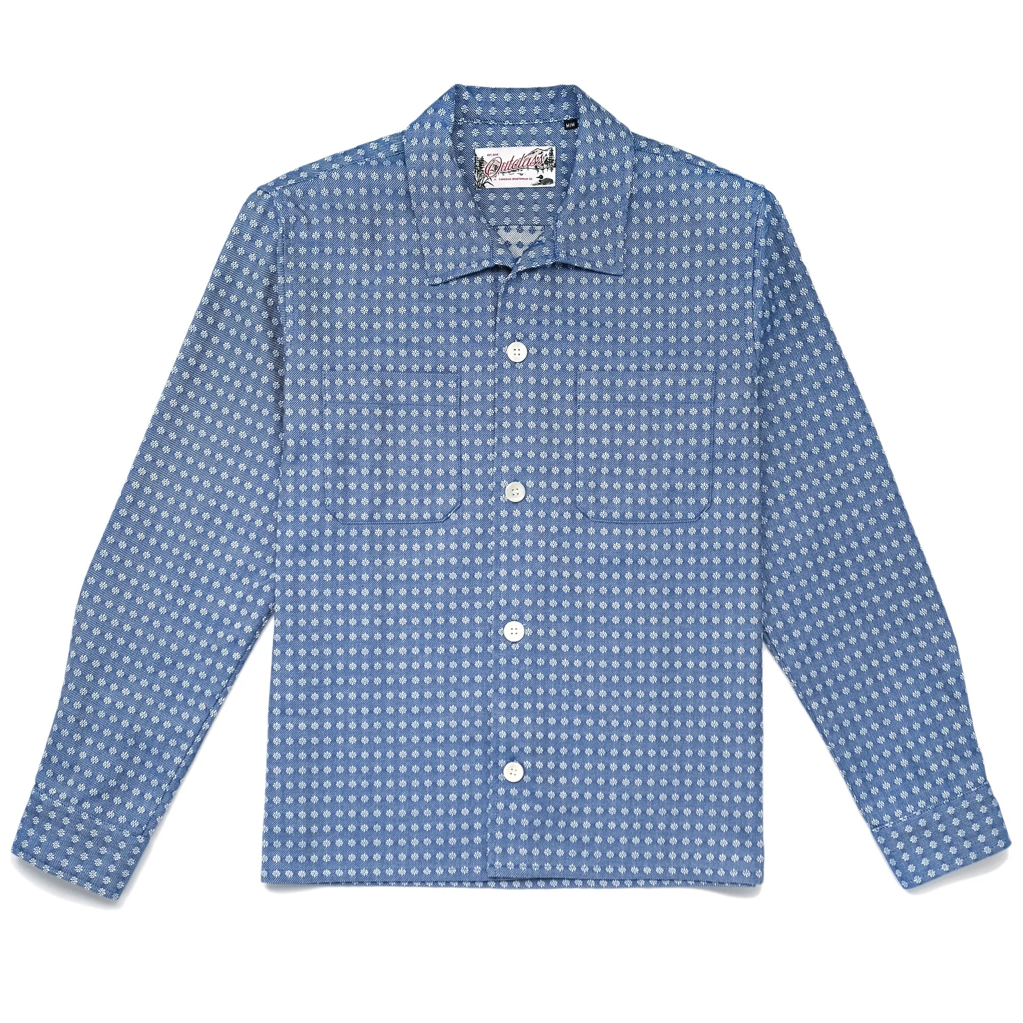 Blue Jay Jacquard Denim Club Shirt sold by Outclass
