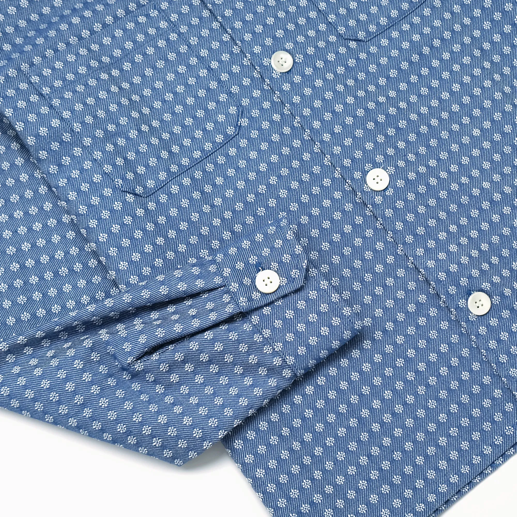 Blue Jay Jacquard Denim Club Shirt sold by Outclass product image thumbnail 4