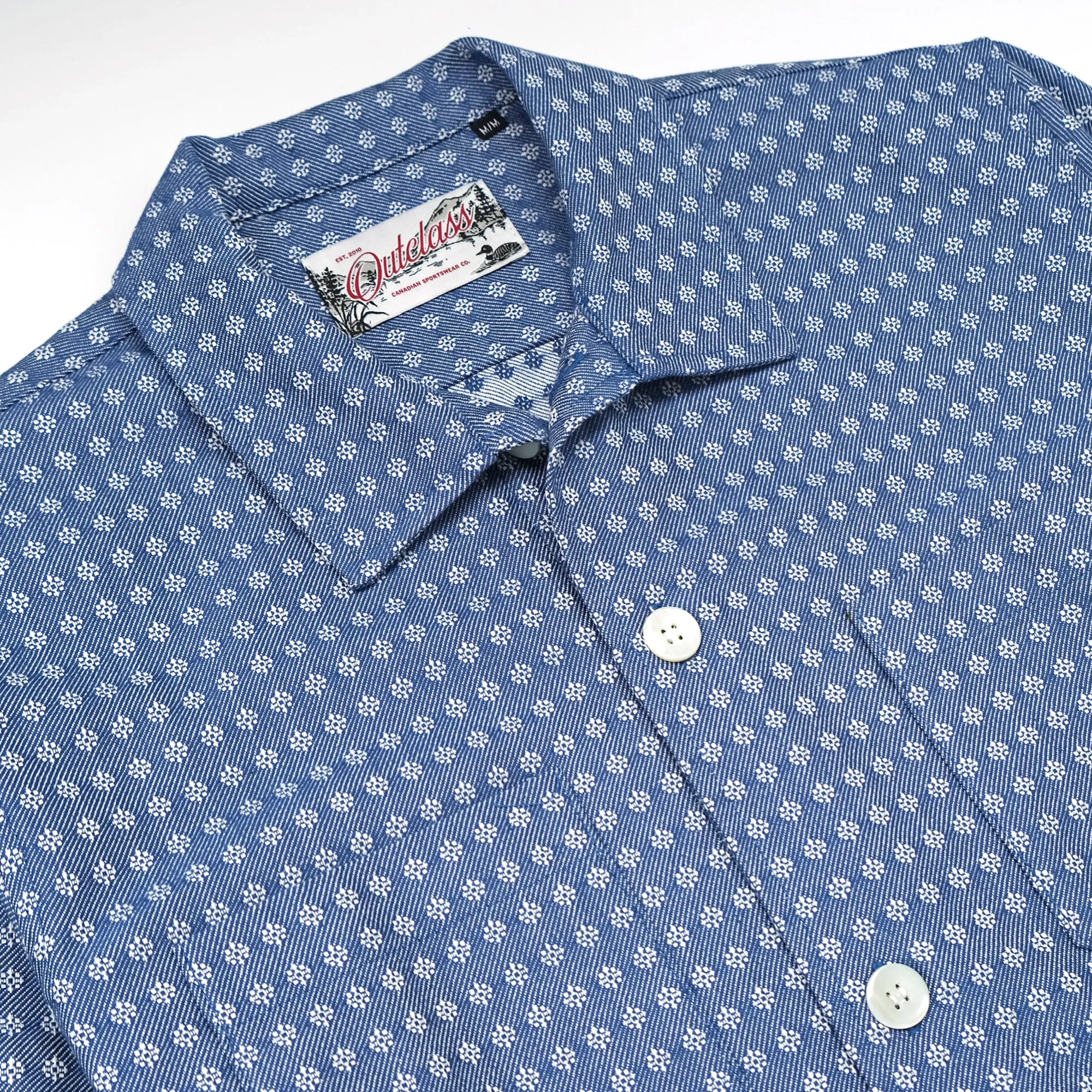 Blue Jay Jacquard Denim Club Shirt sold by Outclass product image thumbnail 3