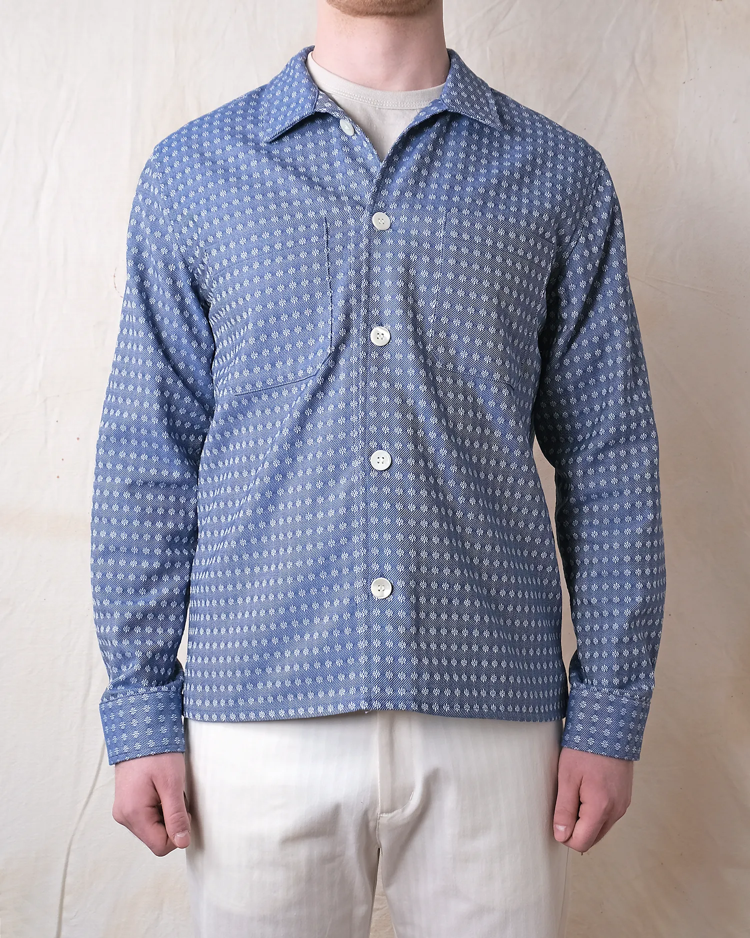Blue Jay Jacquard Denim Club Shirt sold by Outclass product image thumbnail 2