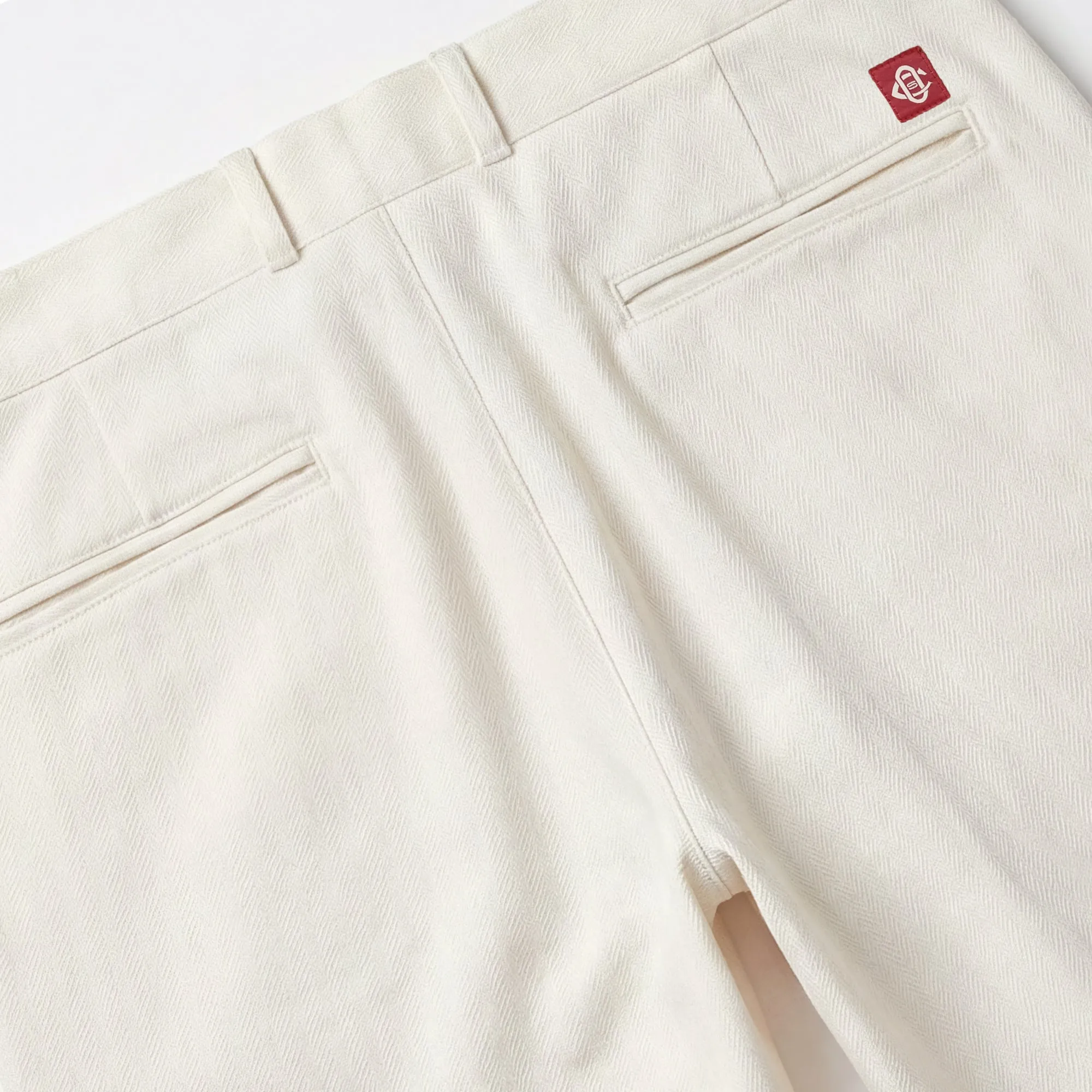 White Herringbone Engineer Pant sold by Outclass product image thumbnail 5