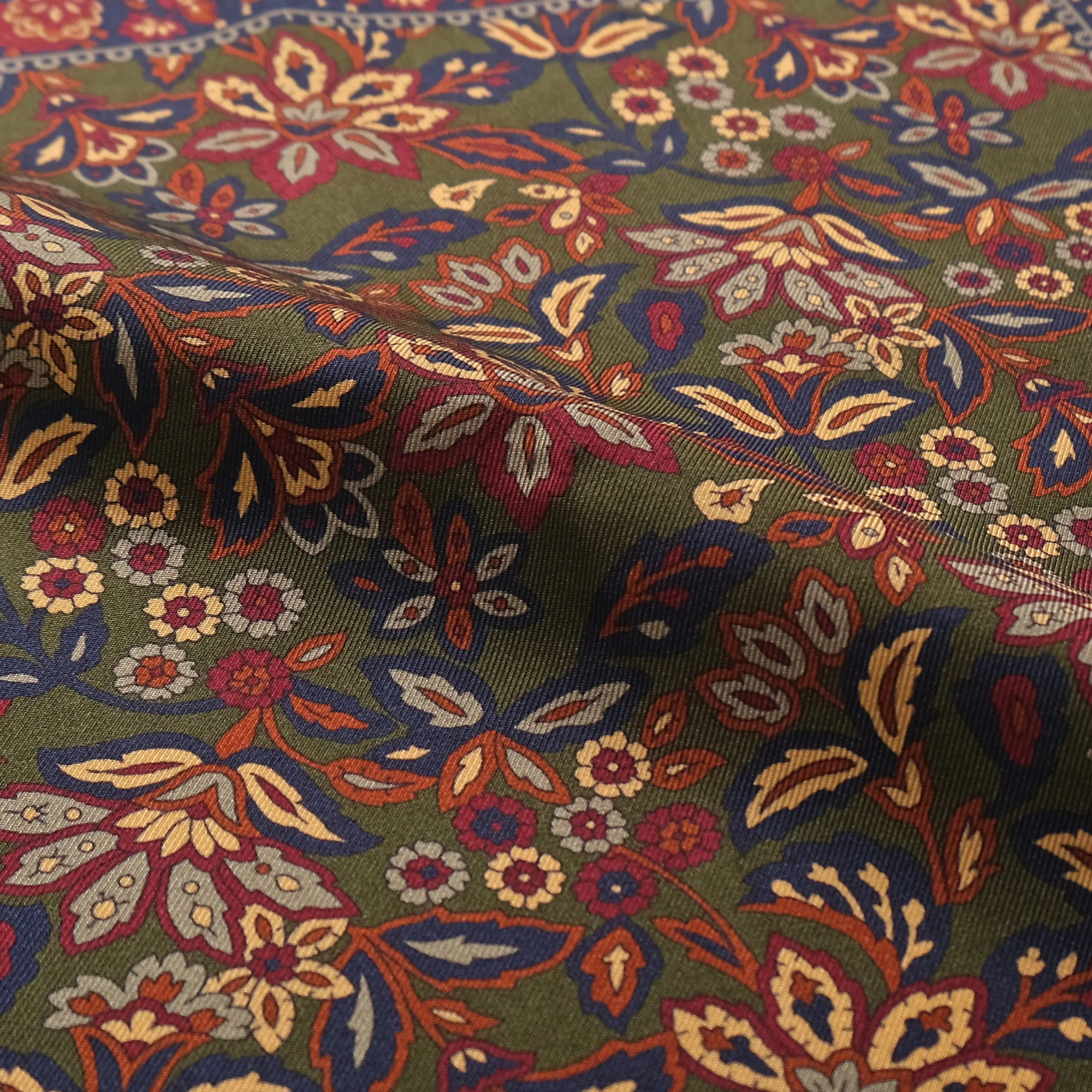Olive Floral Pocket Square sold by Outclass product image thumbnail 3