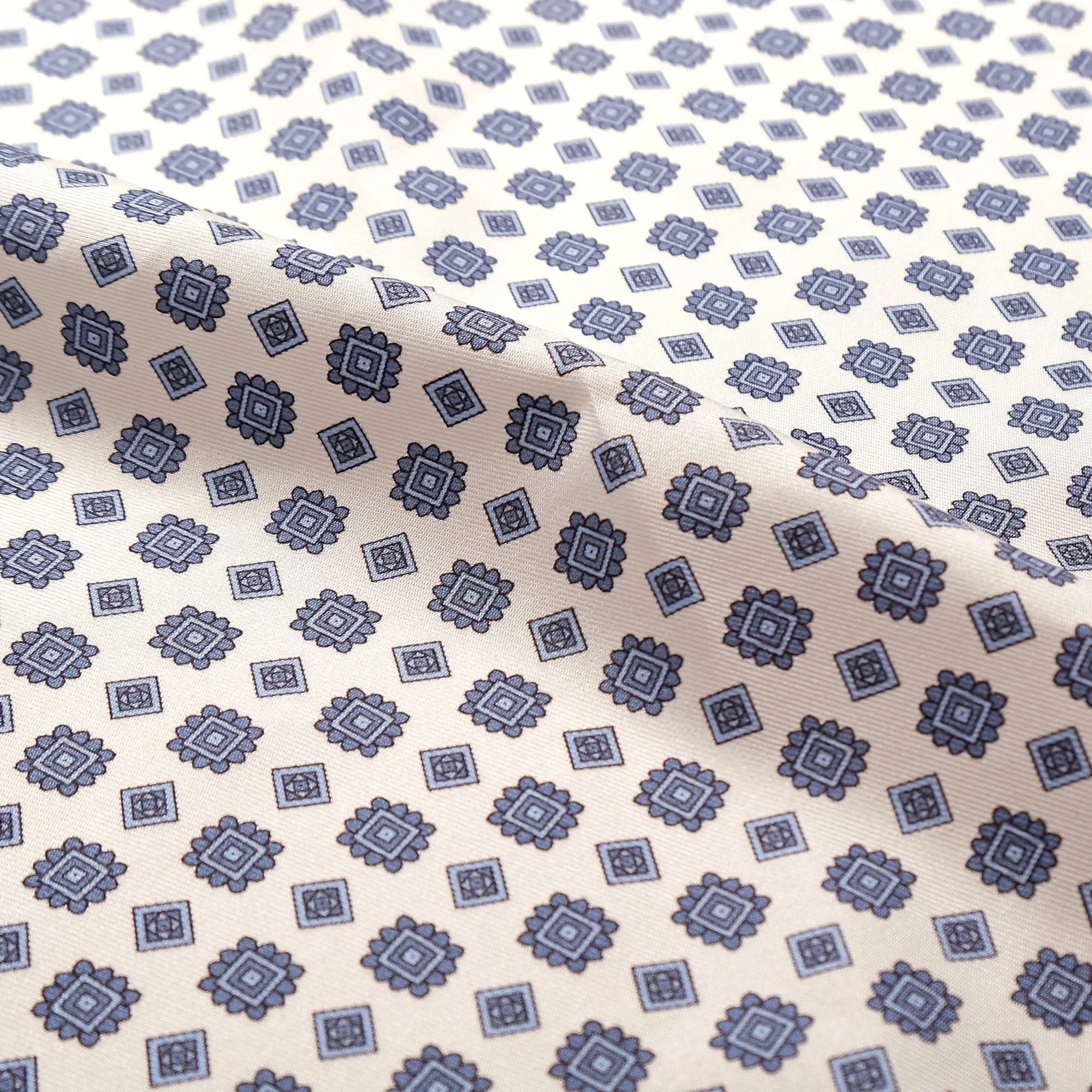 Blue Geometric Pocket Square sold by Outclass product image thumbnail 3