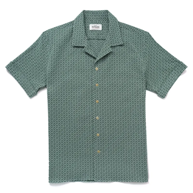 Pine Jacquard Havana Shirt made by Outclass