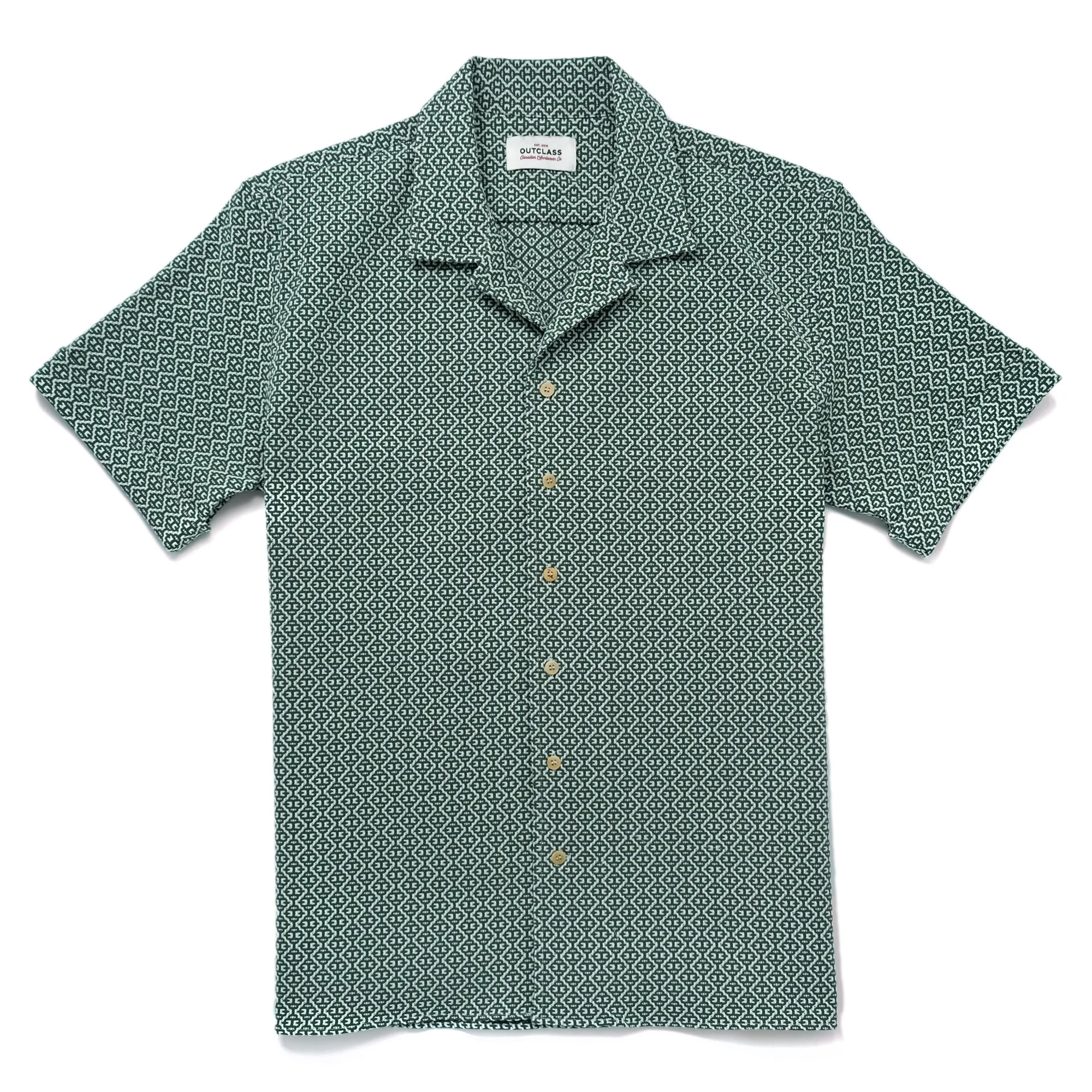Pine Jacquard Havana Shirt sold by Outclass