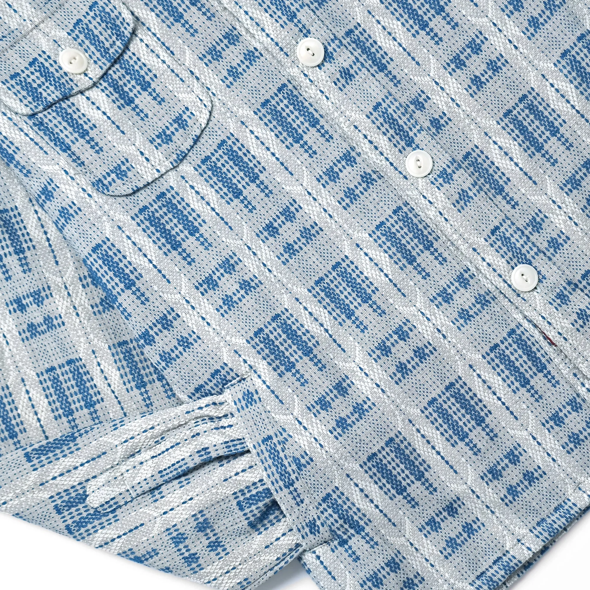 Sashiko Blanket Overshirt sold by Outclass product image thumbnail 5