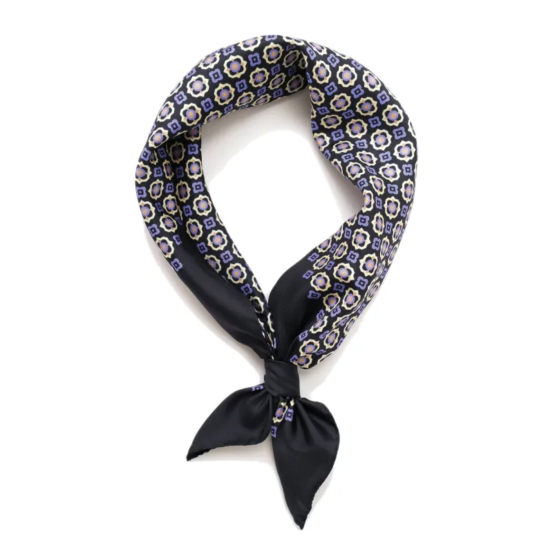 Royal Geometric Silk Scarf made by Outclass