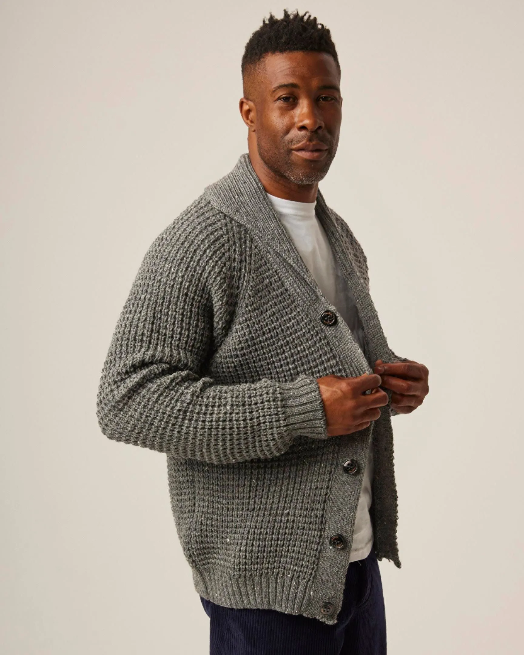 Waffle Shawl Cardigan sold by Peregrine product image thumbnail 3