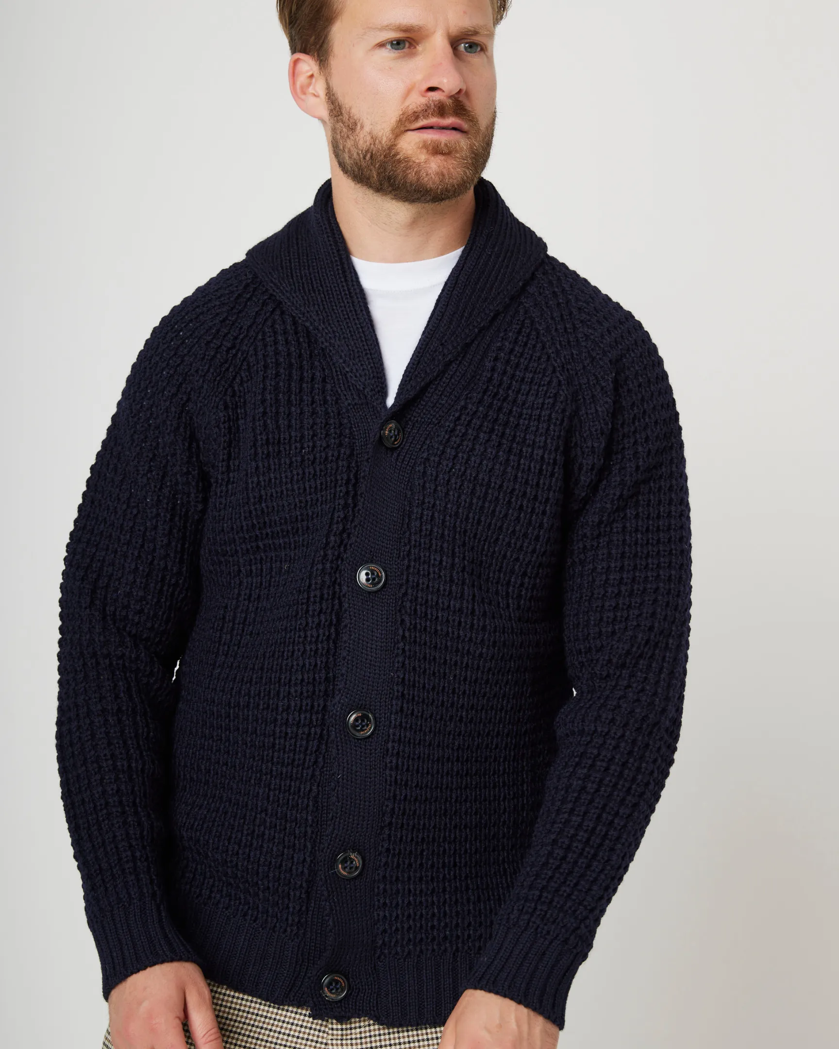 Waffle Shawl Cardigan sold by Peregrine product image thumbnail 4