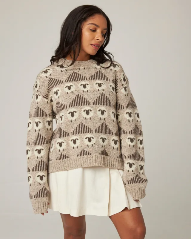 Megan Sheep Jumper sold by Peregrine