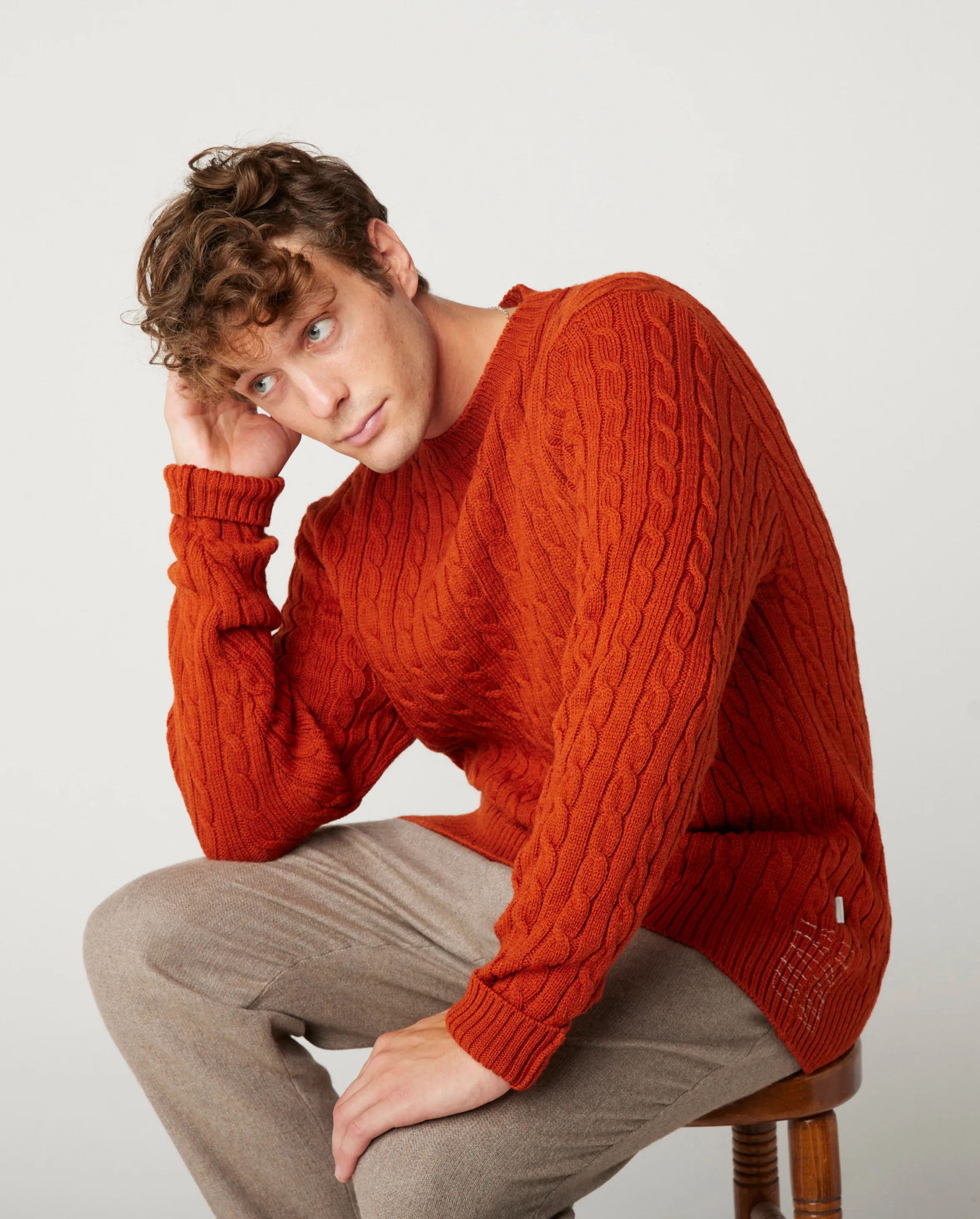 Makers Cable Crew Jumper sold by Peregrine product image thumbnail 3
