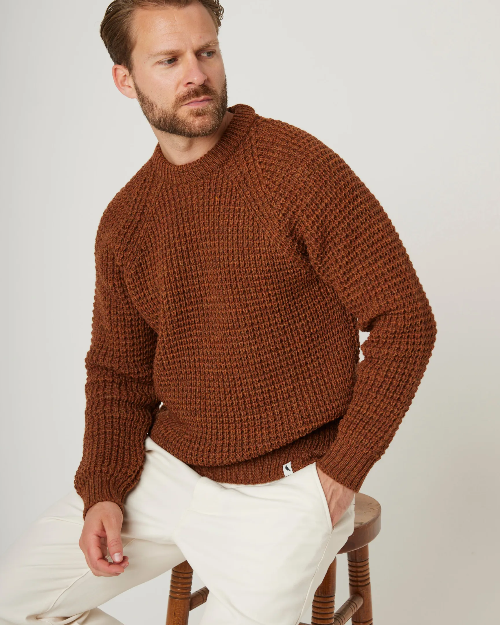 Waffle Crew Jumper sold by Peregrine product image thumbnail 3