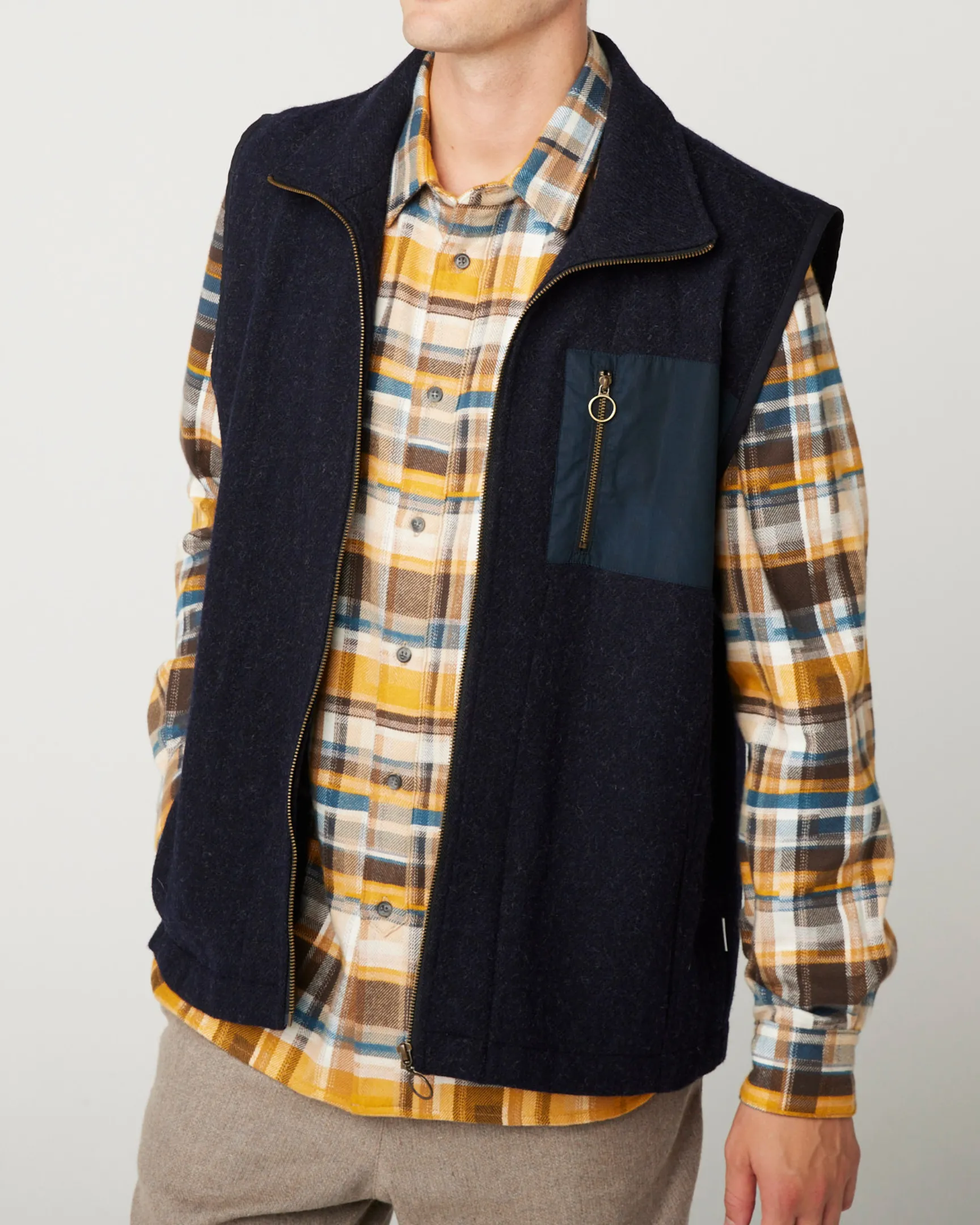 Zip Pocket Wool Gilet sold by Peregrine product image thumbnail 2
