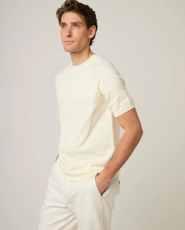 Knitted Cotton T-shirt made by Peregrine