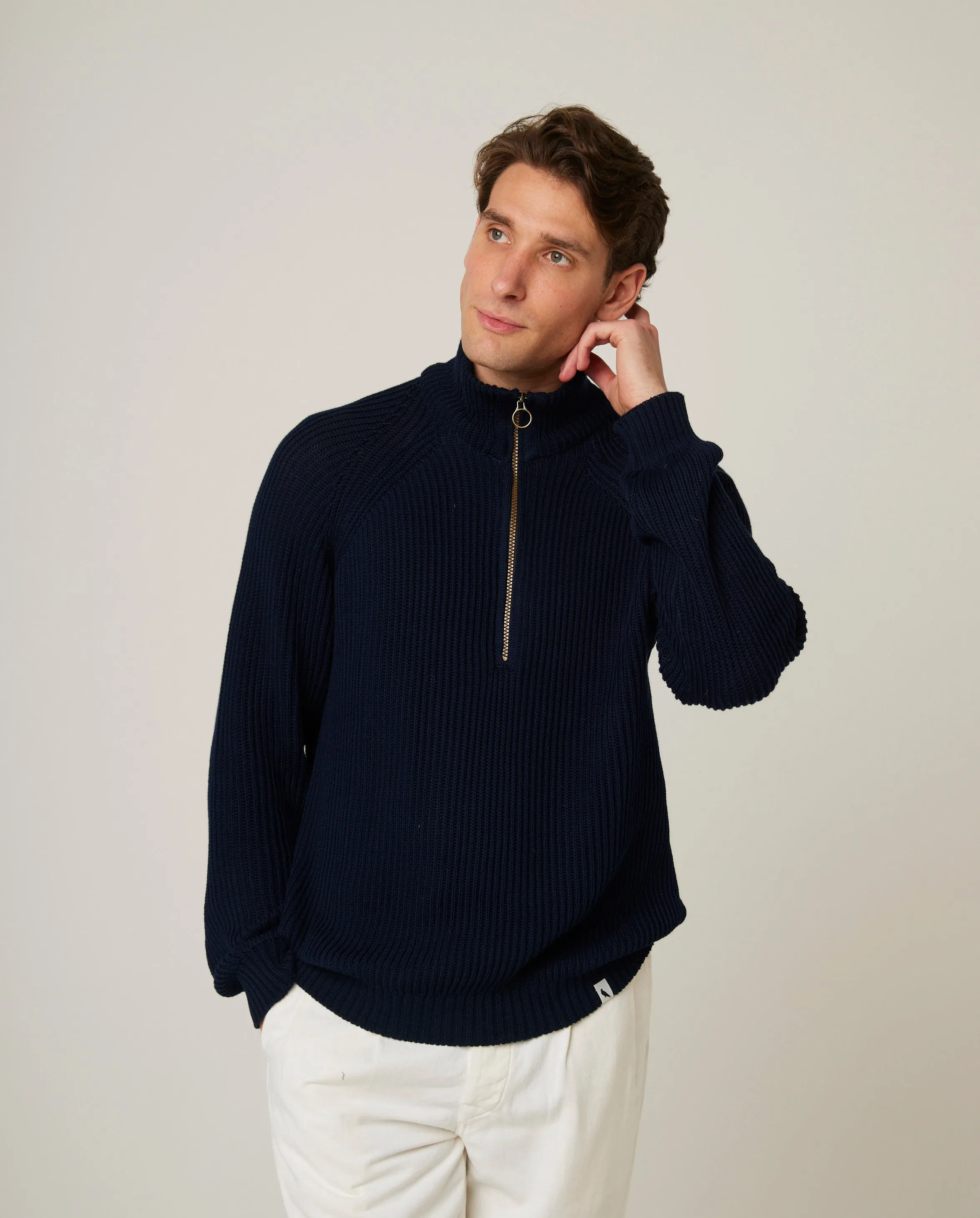 Felix Quarter Zip Jumper sold by Peregrine
