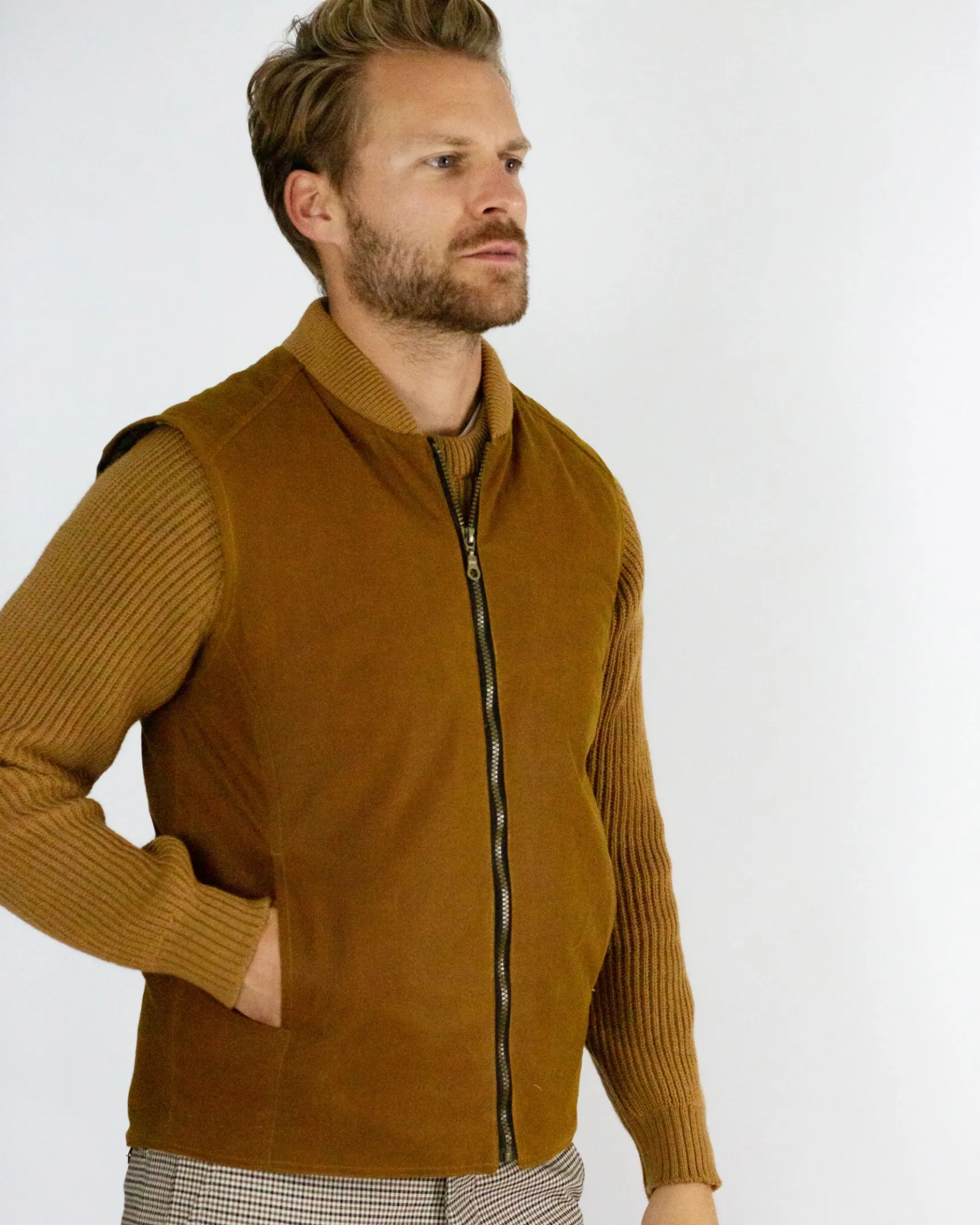 Biker Waxed Gilet sold by Peregrine product image thumbnail 2