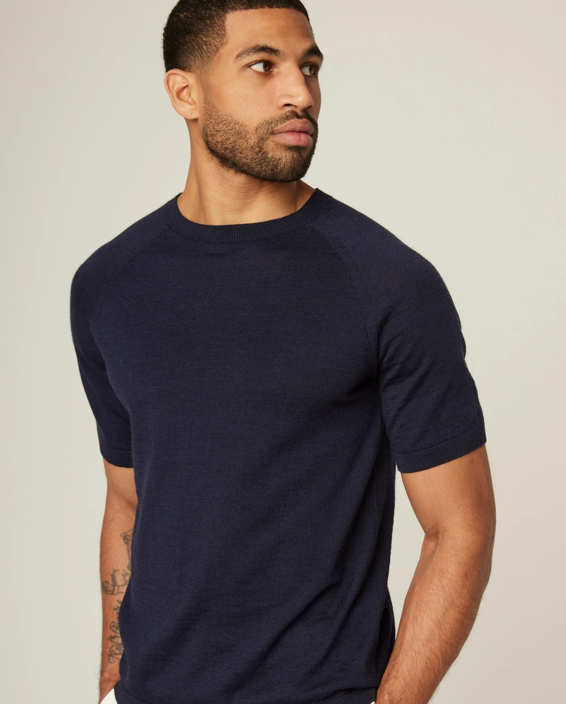 Knitted Wool T-Shirt sold by Peregrine product image thumbnail 2