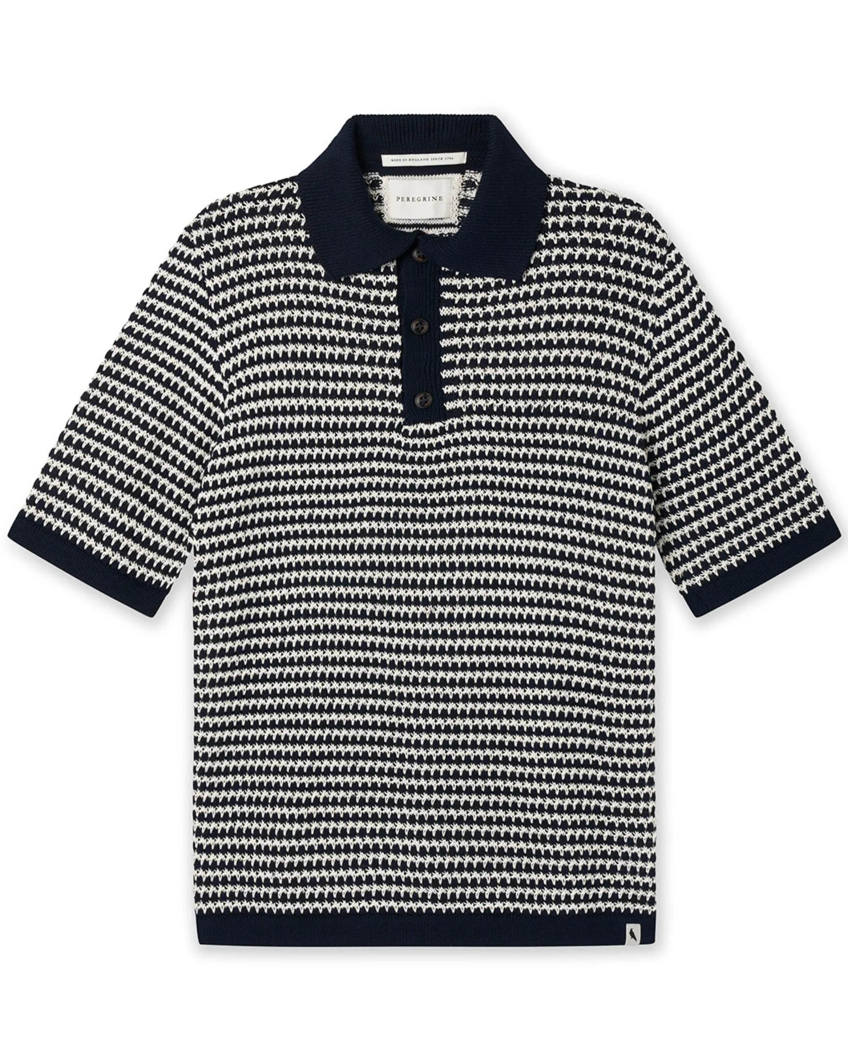 Island Crochet Button Polo Shirt sold by Peregrine product image thumbnail 2