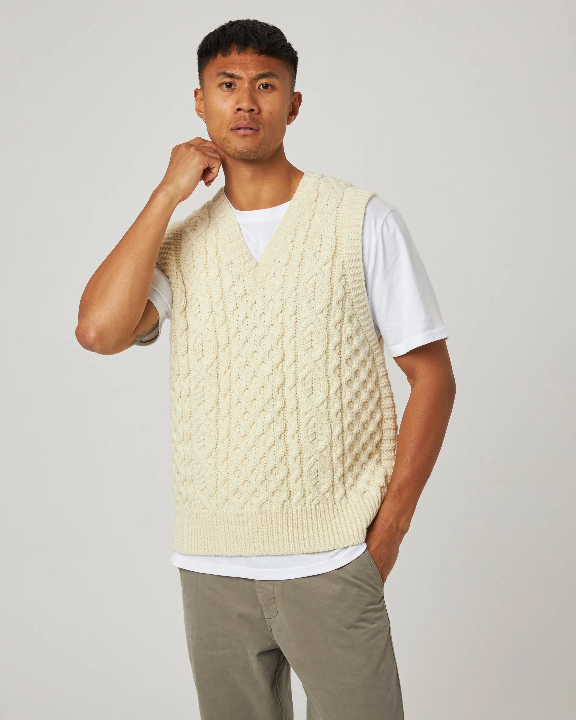 Hudson Aran Vest sold by Peregrine product image thumbnail 2