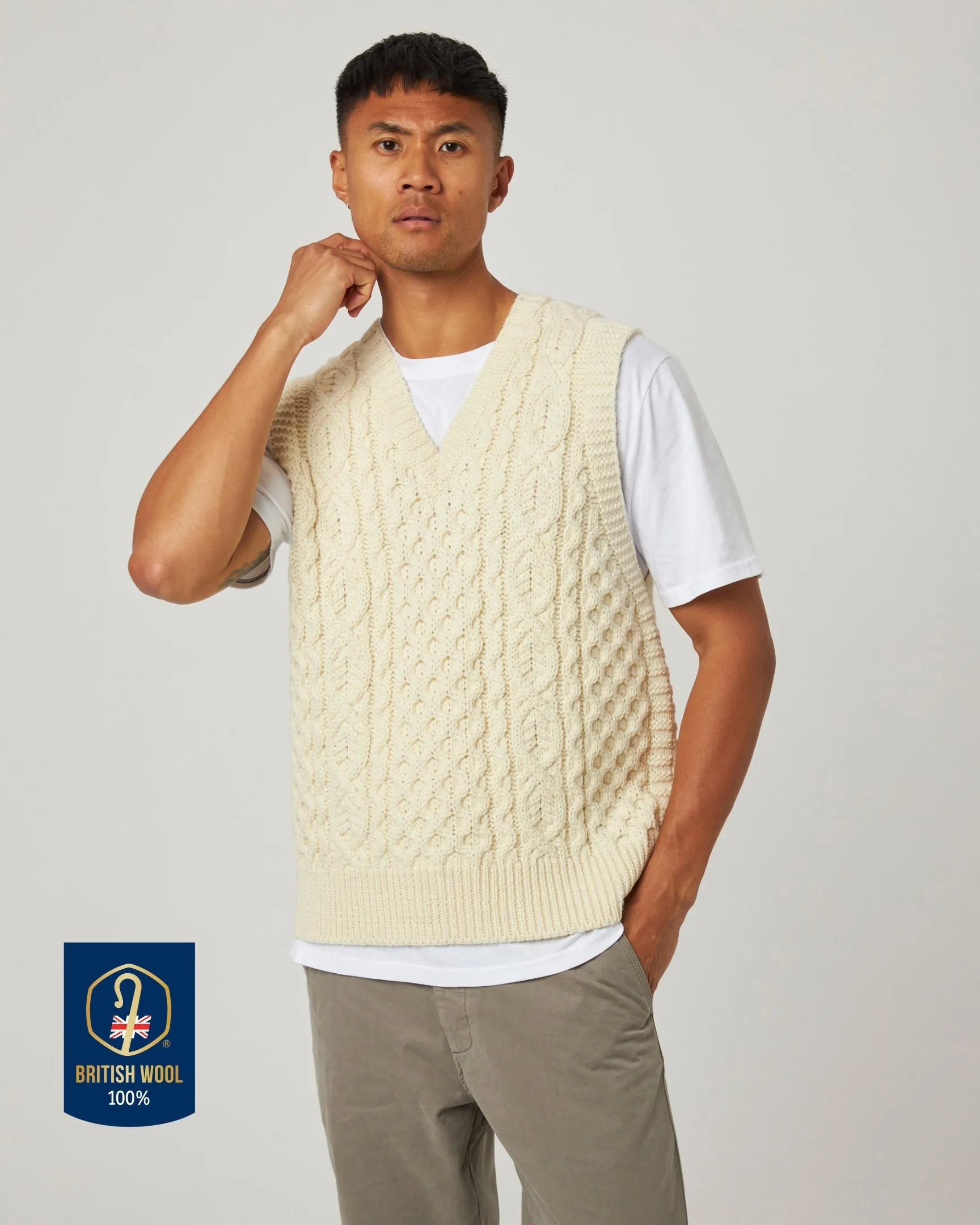 Hudson Aran Vest sold by Peregrine product image thumbnail 4