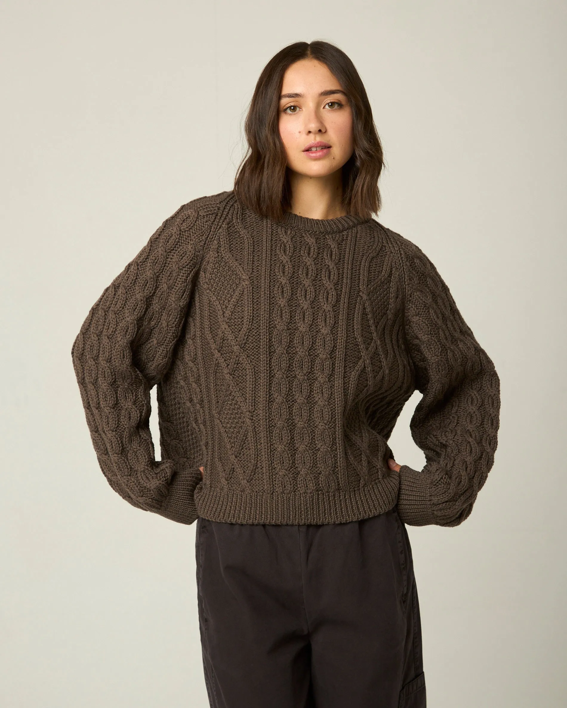 Beckett Cable Knit Crew Jumper sold by Peregrine product image thumbnail 3