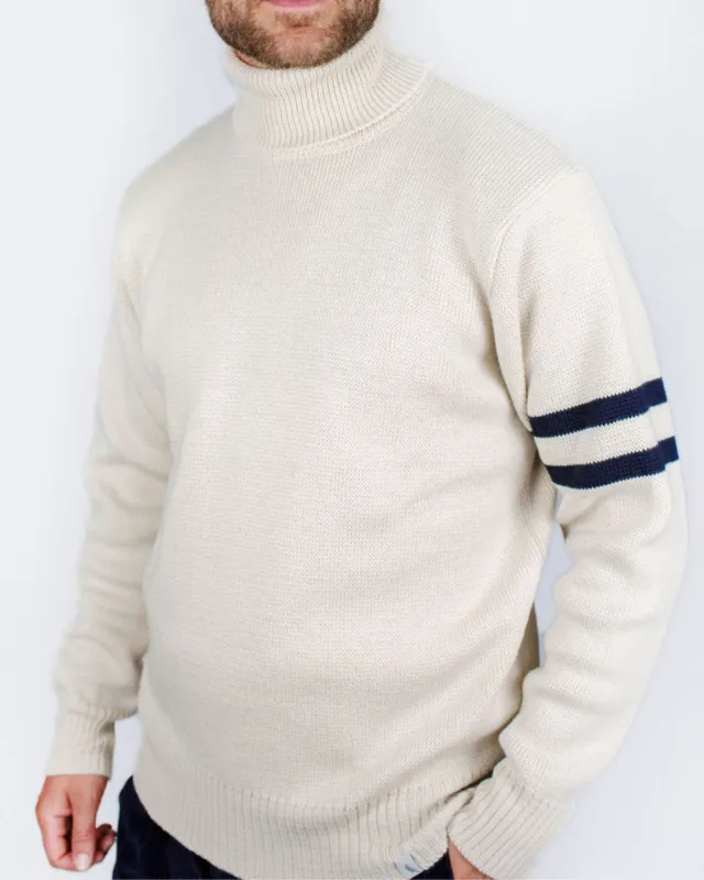 Moore Polo Neck Jumper made by Peregrine