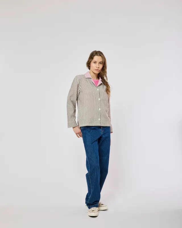 VESTE ALMA STRIPES KHAKI STRIPES sold by Homecore