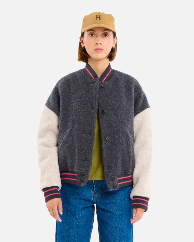 VESTE GAMMA WOOLLY ANTHRACITE-GREY sold by Homecore