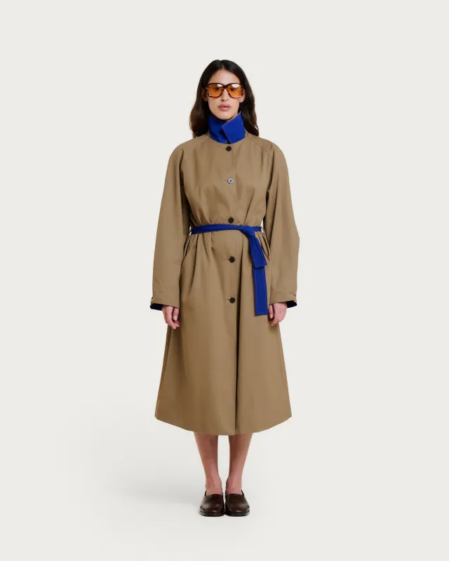 TRENCH PALMER BEIGE-BLUE made by Homecore