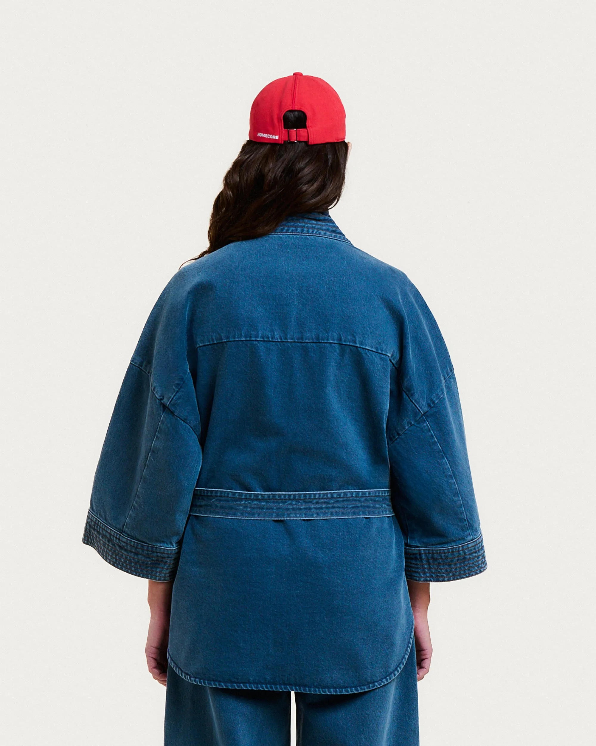 VESTE KIMONO KURA DENIM GREY-BLUE sold by Homecore product image thumbnail 4