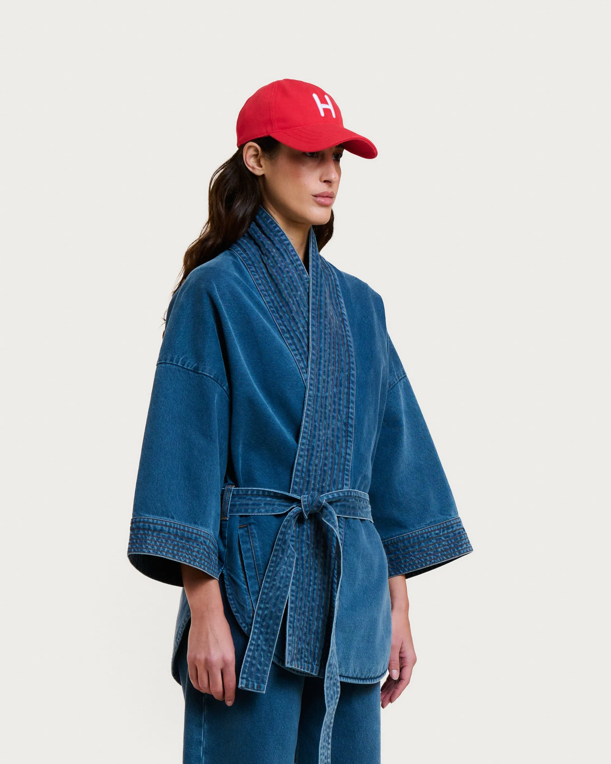 VESTE KIMONO KURA DENIM GREY-BLUE sold by Homecore product image thumbnail 3