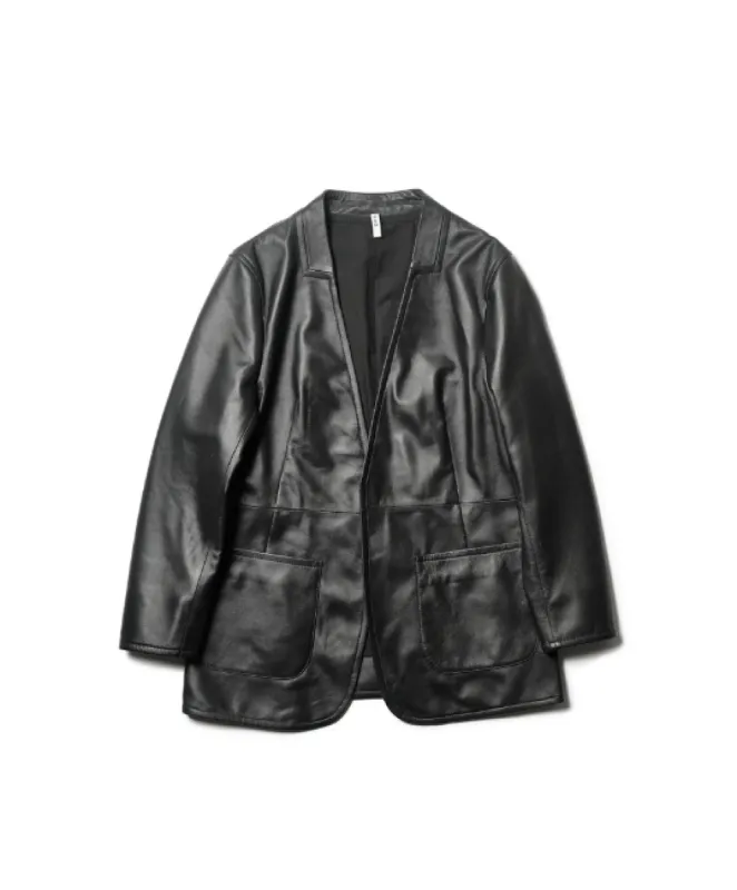 COLLARLESS SINGLE JACKET - Womens made by Anonymous Ism