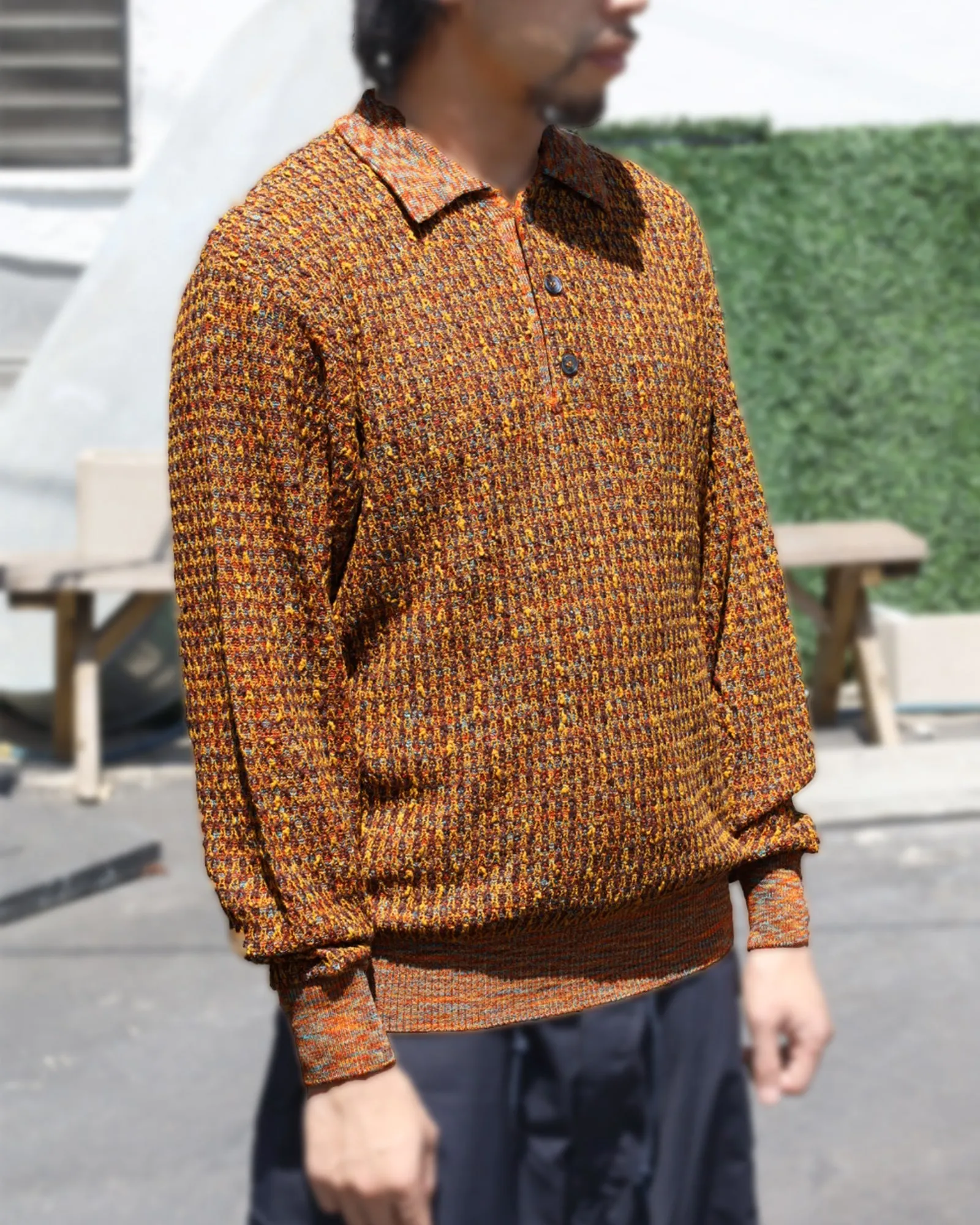 Kohen Knit Polo sold by Anonymous Ism product image thumbnail 2