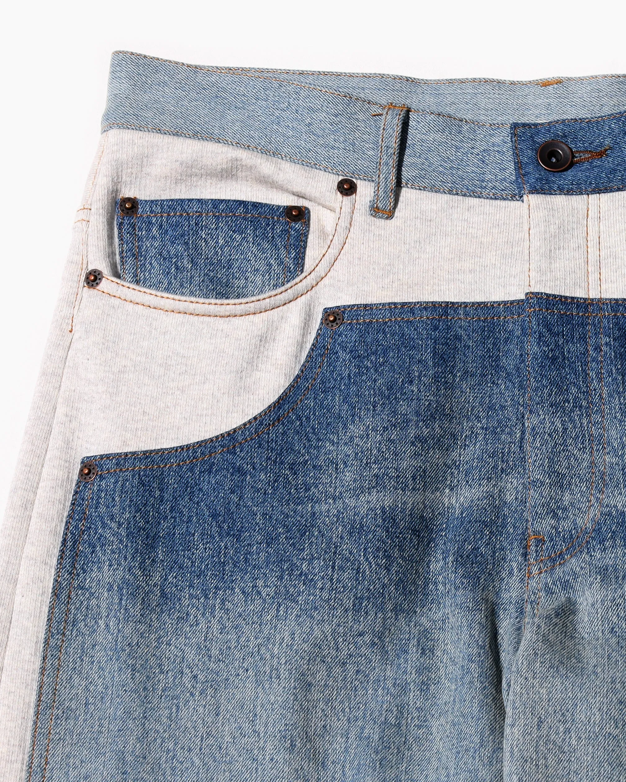Denim Patched Sweat Pants sold by Anonymous Ism product image thumbnail 2