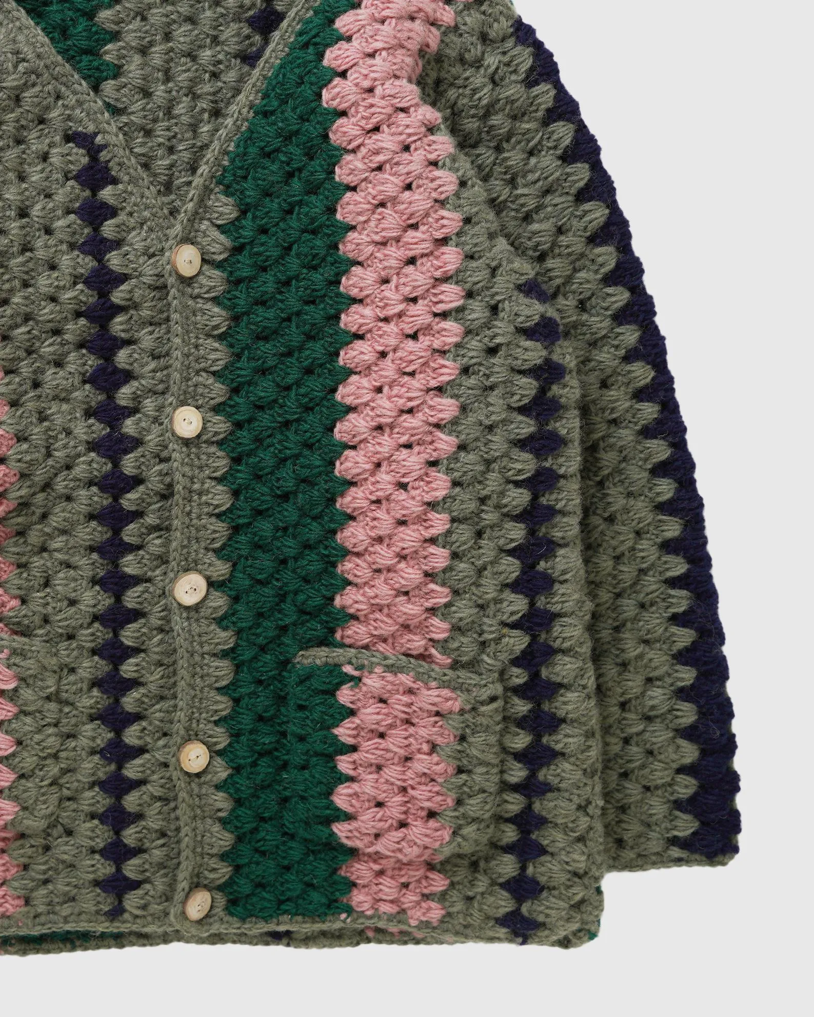 GOHEMP CROCHET Hand Knit Cardigan sold by Anonymous Ism product image thumbnail 5