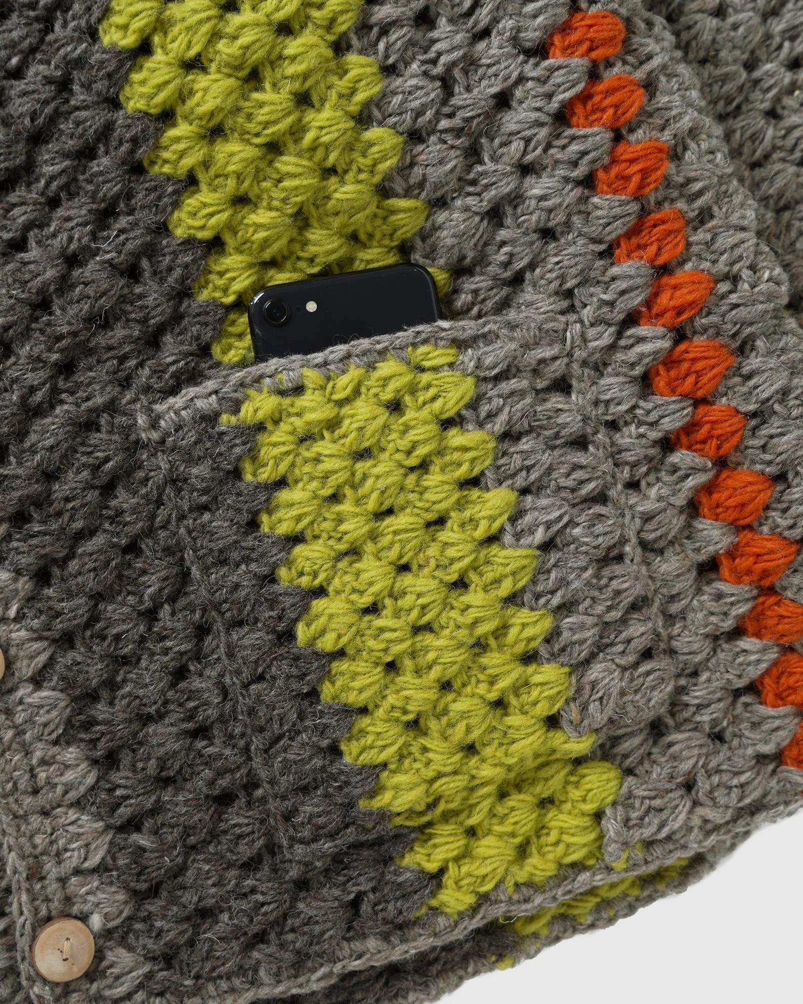 GOHEMP CROCHET Hand Knit Cardigan sold by Anonymous Ism product image thumbnail 4