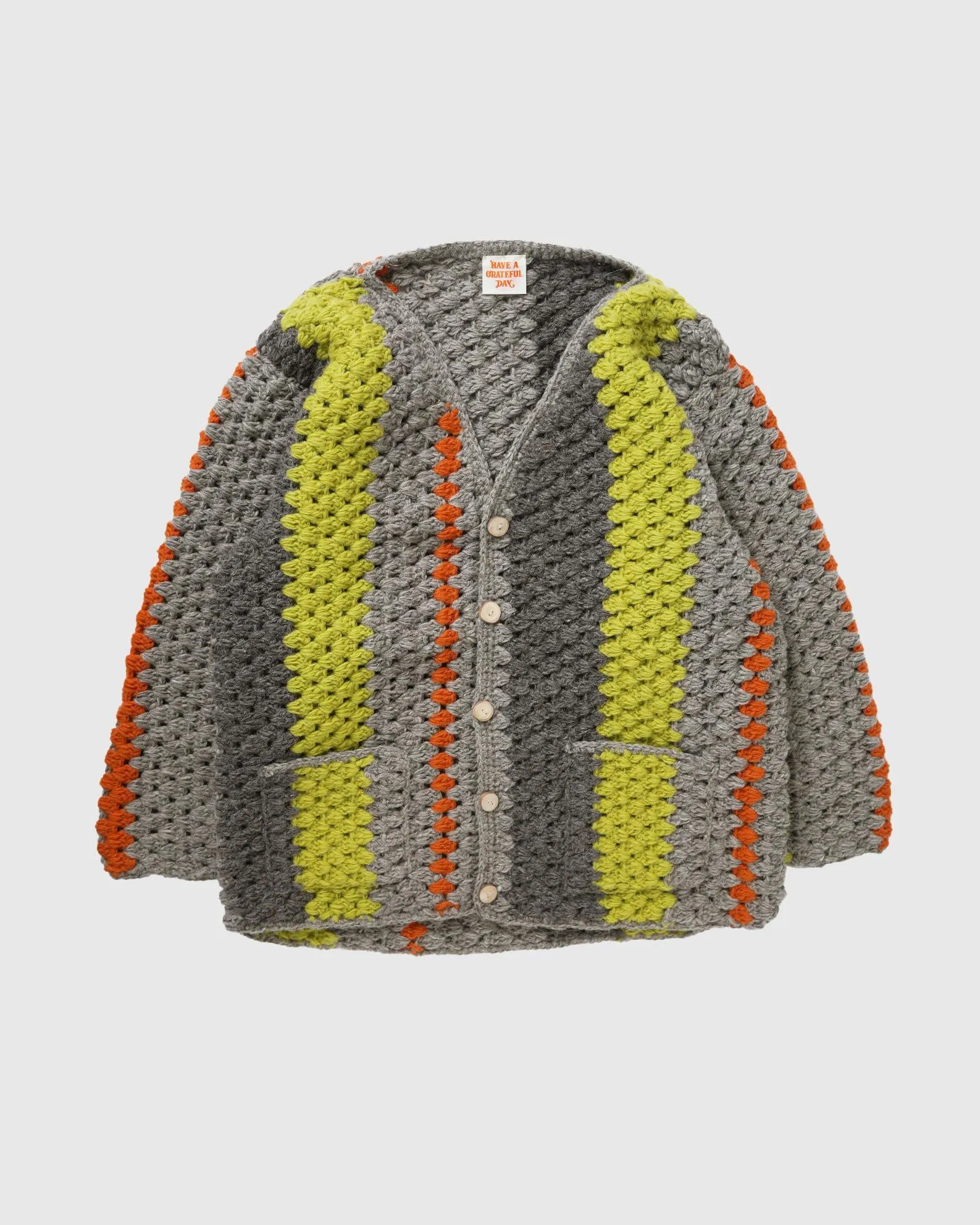 GOHEMP CROCHET Hand Knit Cardigan sold by Anonymous Ism