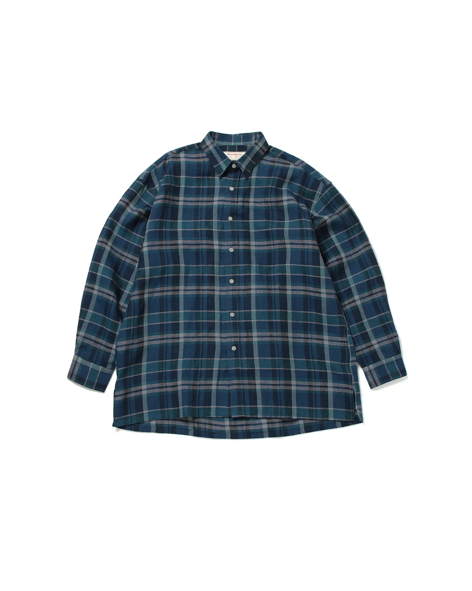 Signature Shirt - Madres Linen - Navy sold by Anonymous Ism