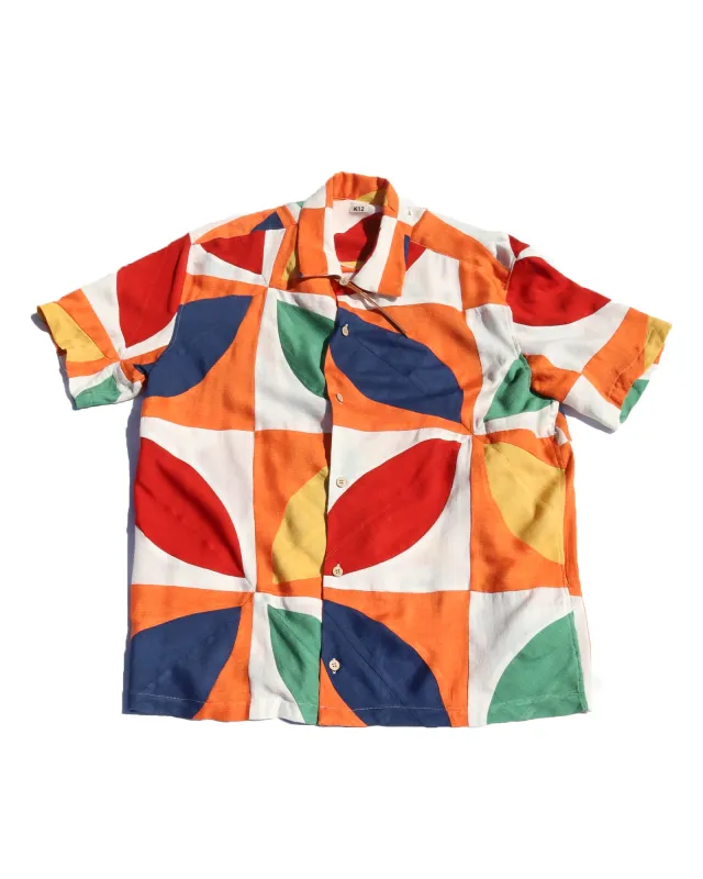 Kaleidoscope Patched Work Shirt made by Anonymous Ism