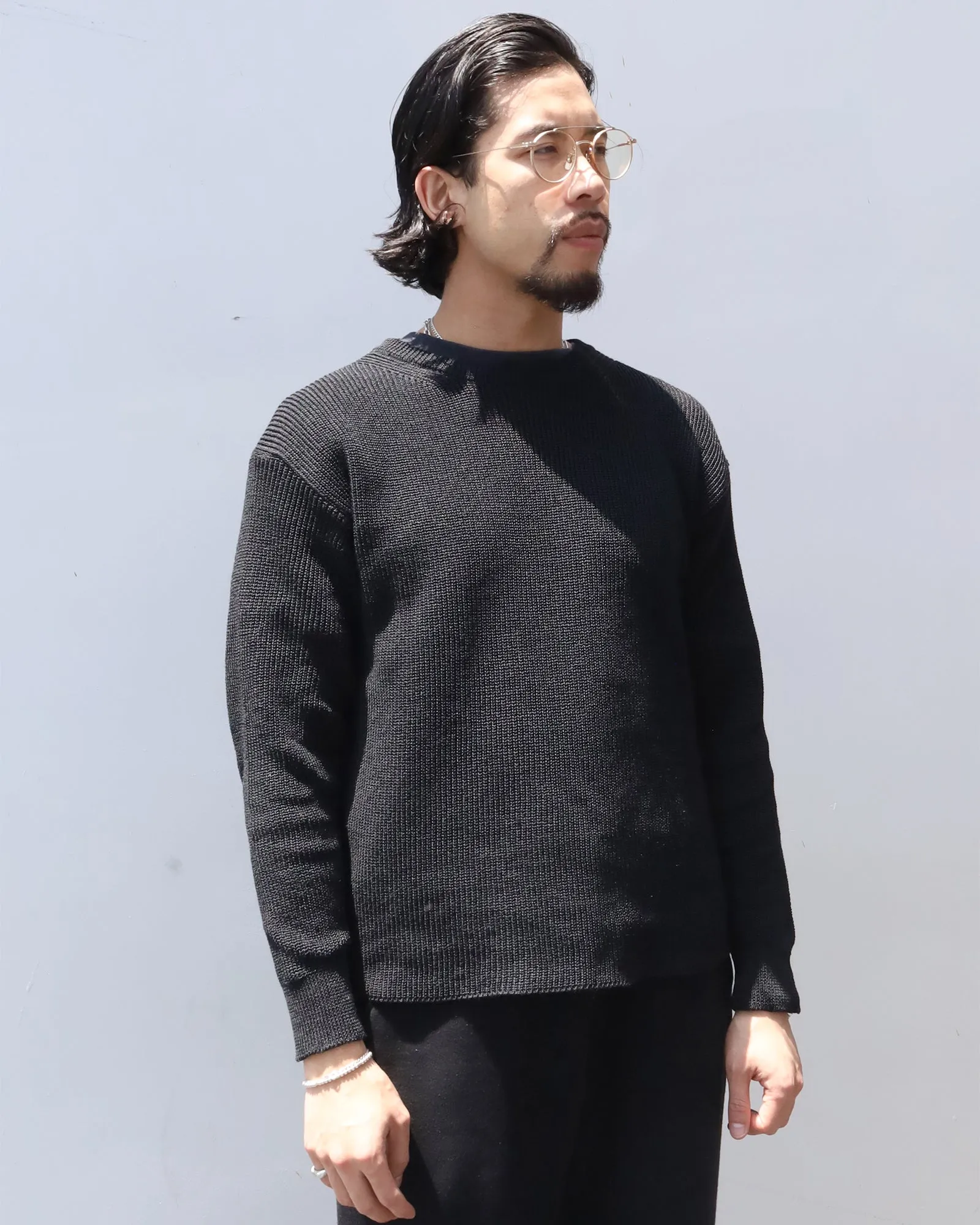 Fine Rib Crew Neck sold by Anonymous Ism product image thumbnail 3