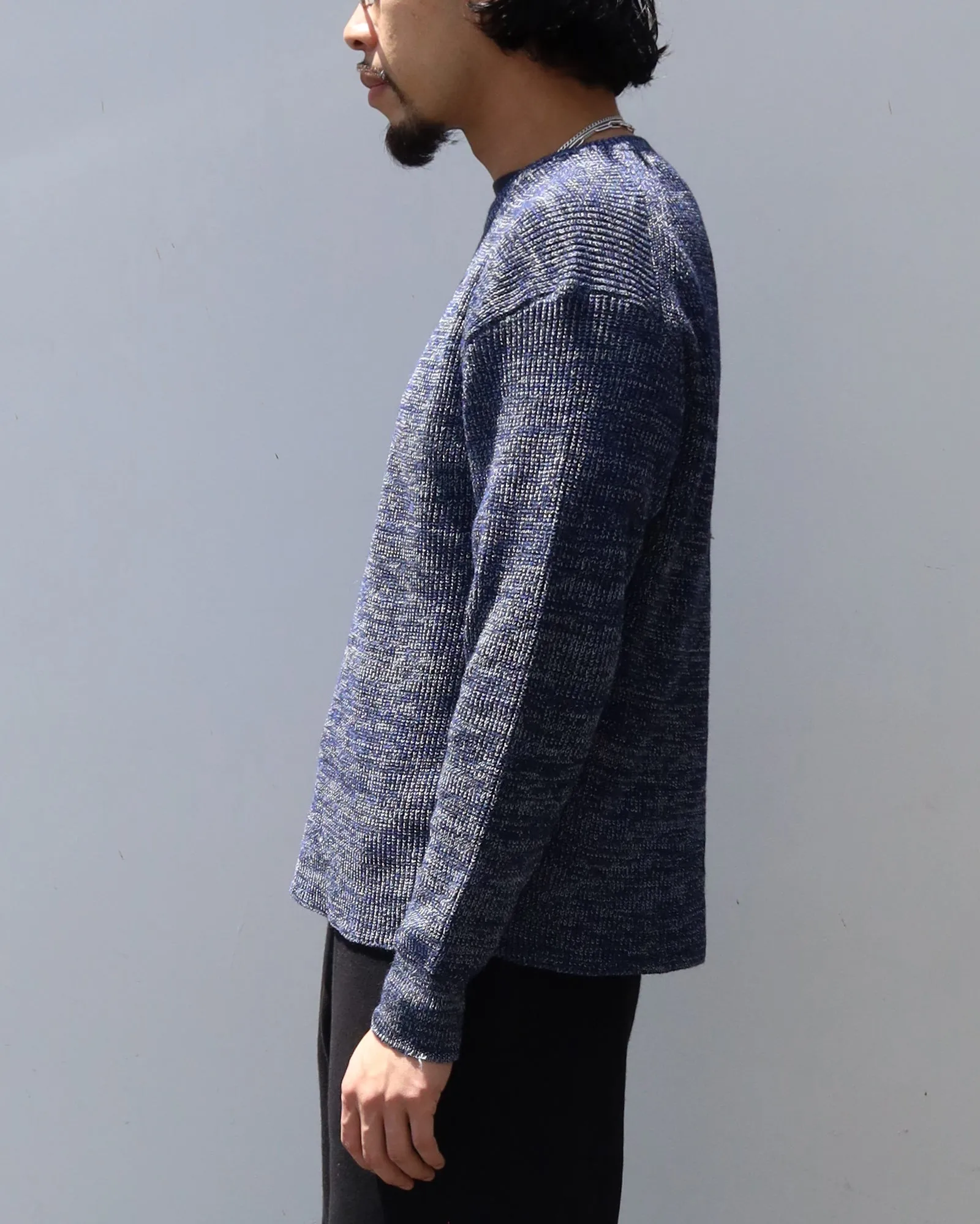 Fine Rib Crew Neck sold by Anonymous Ism product image thumbnail 2