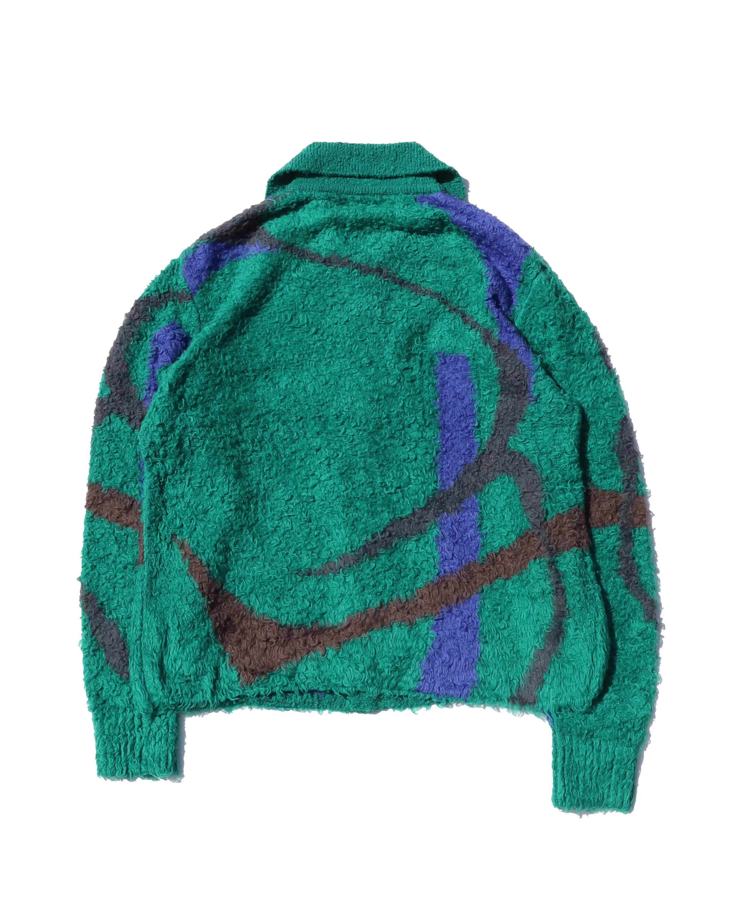 Jacquard Knit Polo Cardigan sold by Anonymous Ism product image thumbnail 2