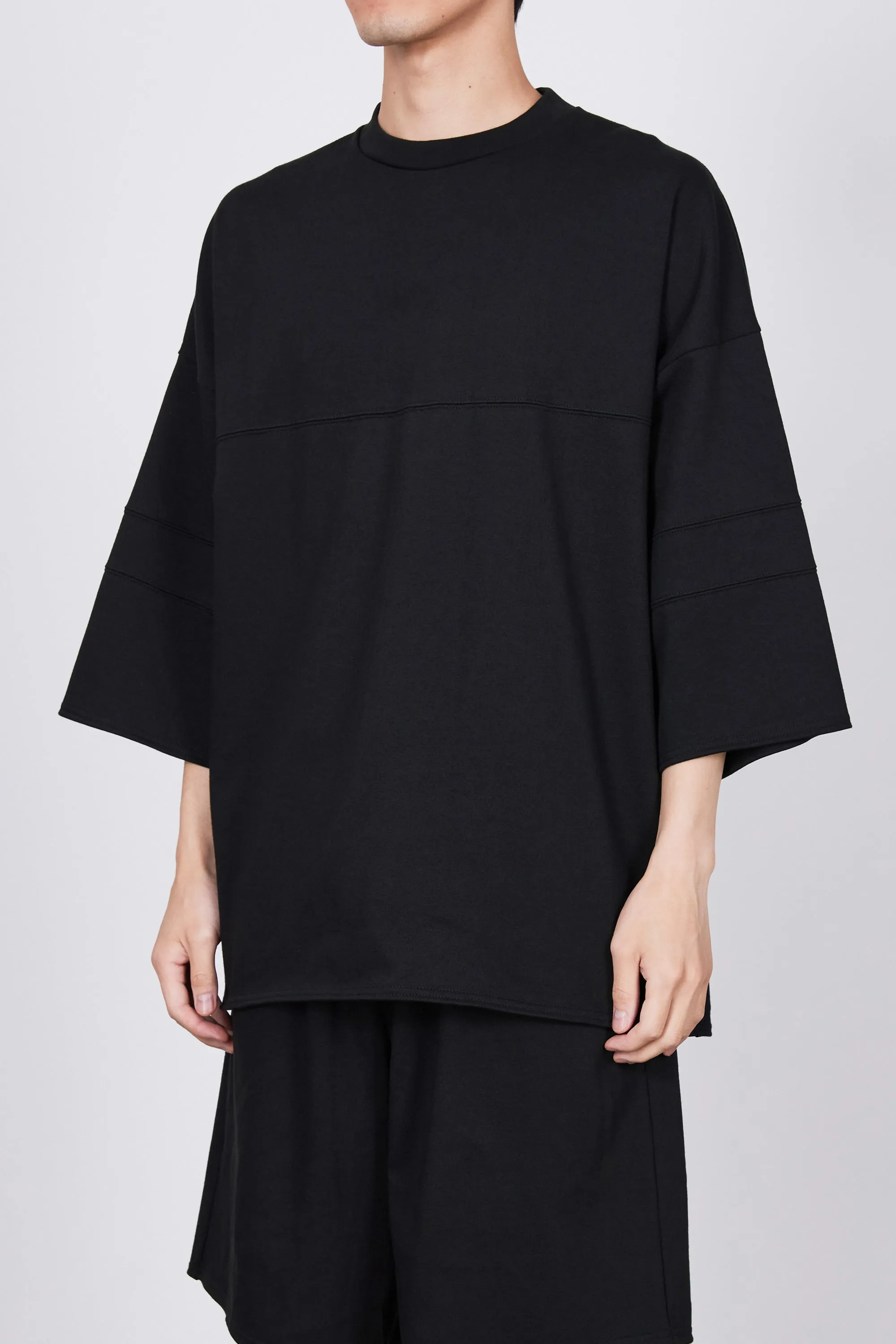 リサイクルスビンオーガニックコットン度詰め天竺 / フットボールTEE, Black sold by MARKAWARE product image thumbnail 2