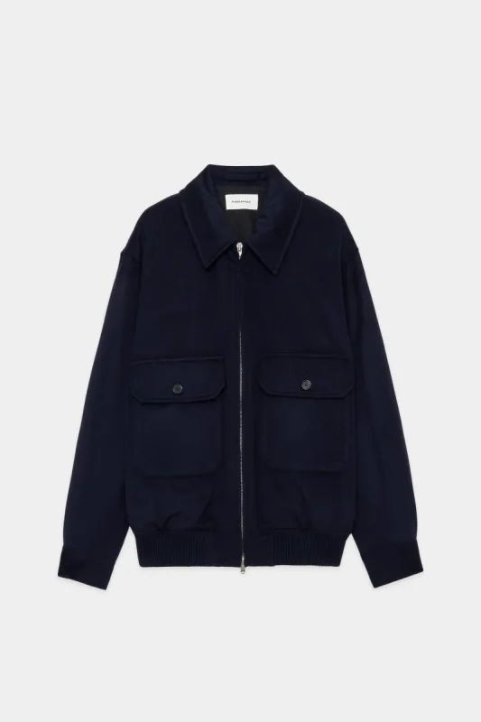 カシミヤフランネル / カシミヤワークジャケット, Navy sold by MARKAWARE