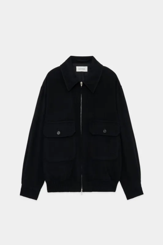 カシミヤフランネル / カシミヤワークジャケット, Black sold by MARKAWARE