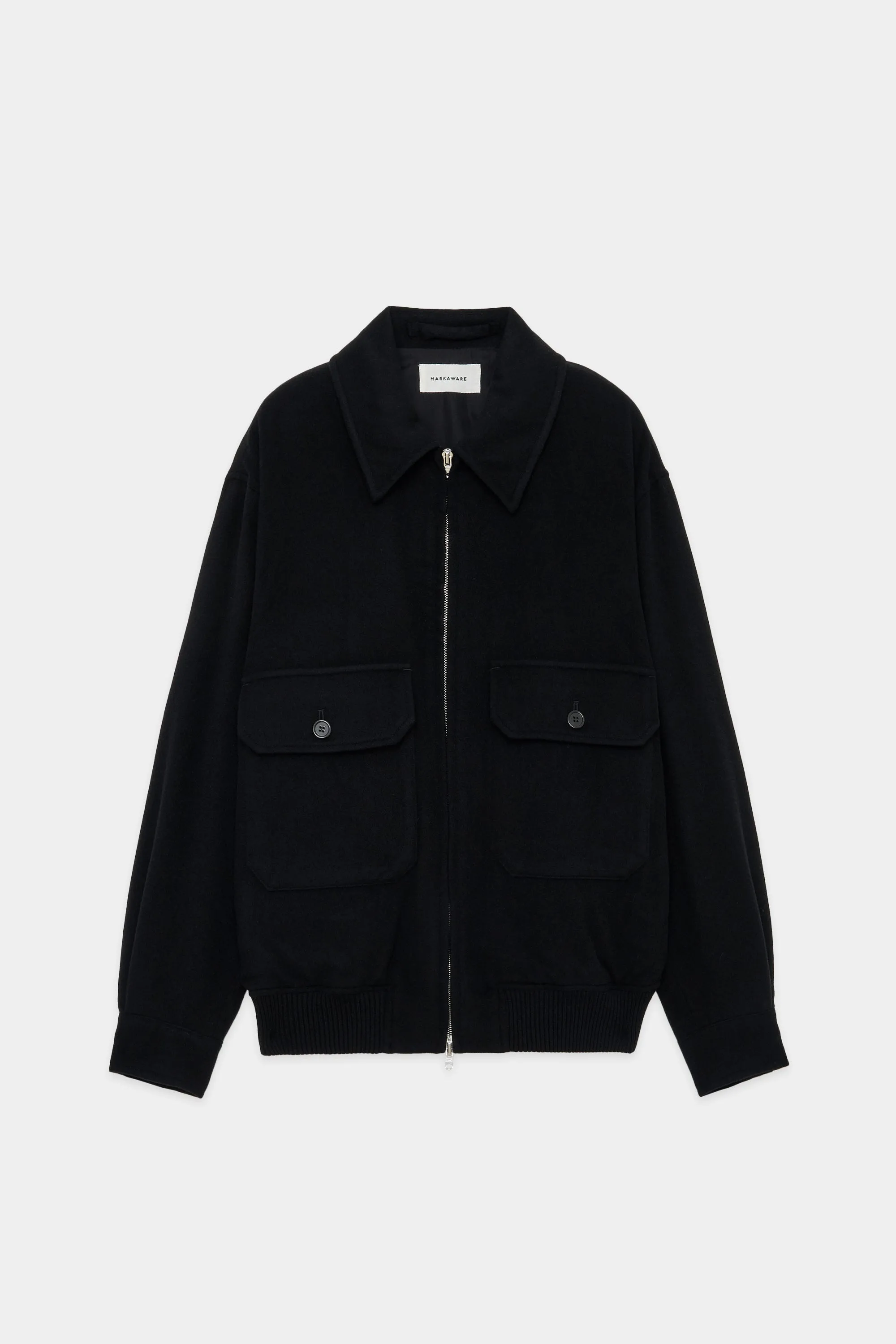 カシミヤフランネル / カシミヤワークジャケット, Black sold by MARKAWARE