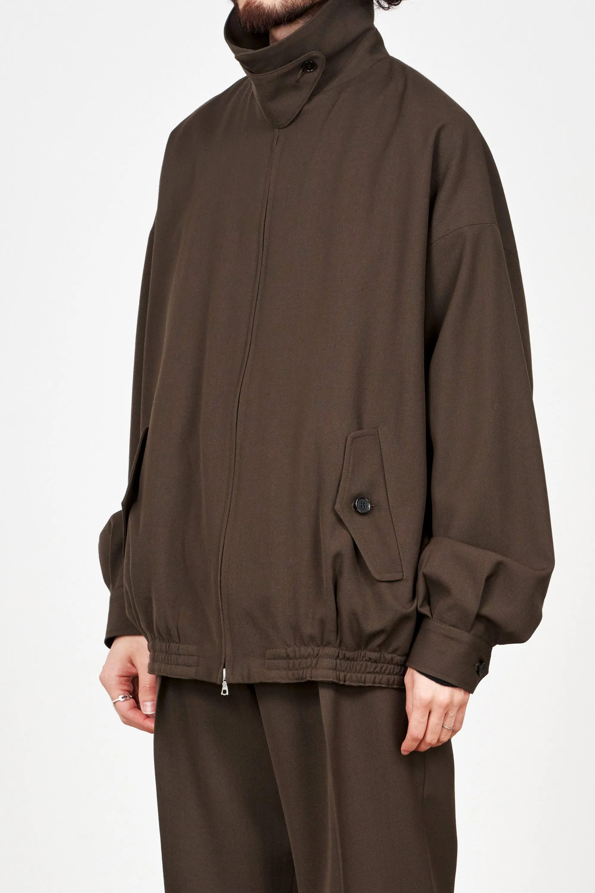 3/60オーガニックウールサバイバルクロス / ワイドスポーツジャケット, Brown Khaki sold by MARKAWARE product image thumbnail 2