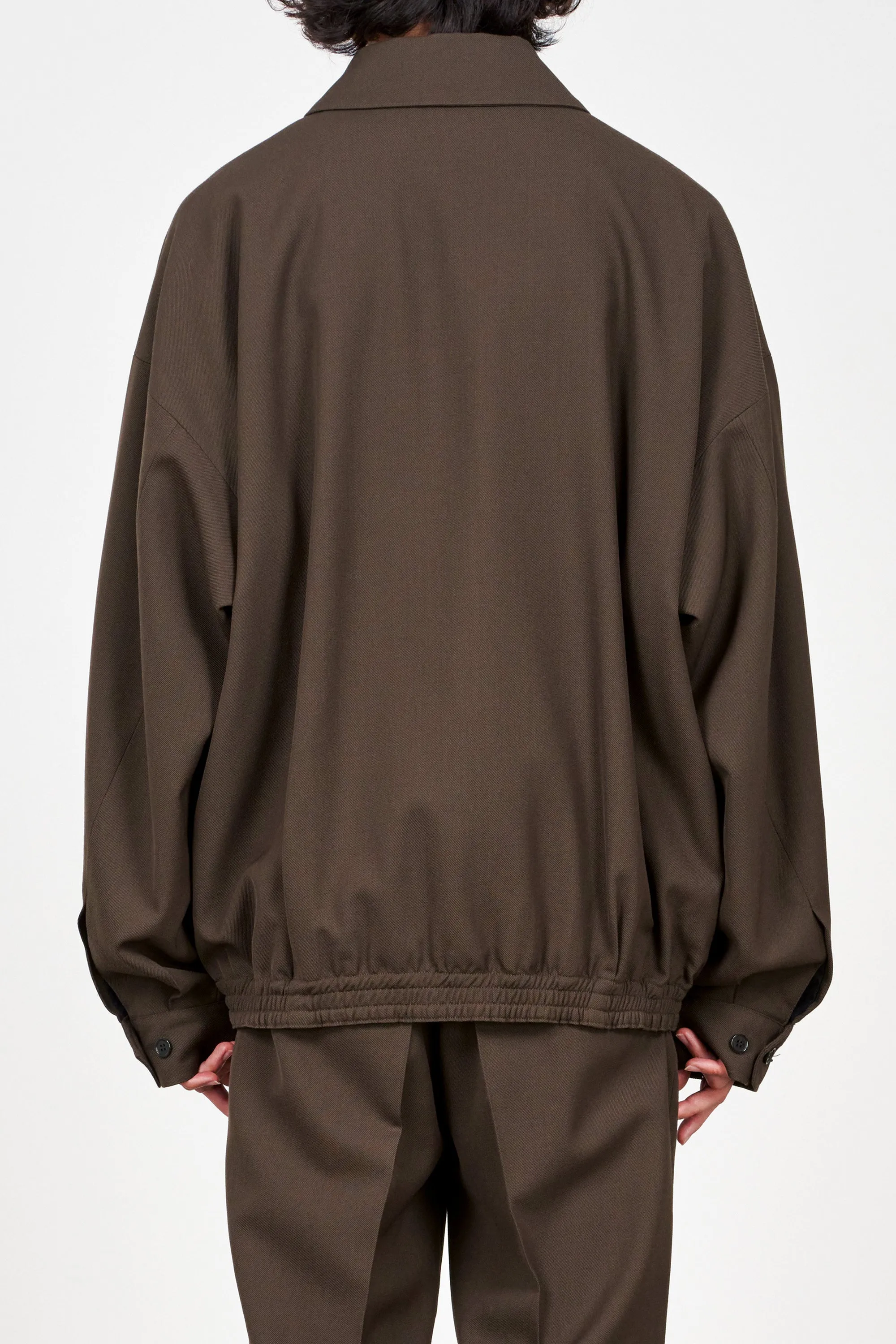 3/60オーガニックウールサバイバルクロス / ワイドスポーツジャケット, Brown Khaki sold by MARKAWARE product image thumbnail 4