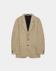 オーガニックコットン強燃ボイルツイル / アルバートジャケット, Khaki sold by MARKAWARE