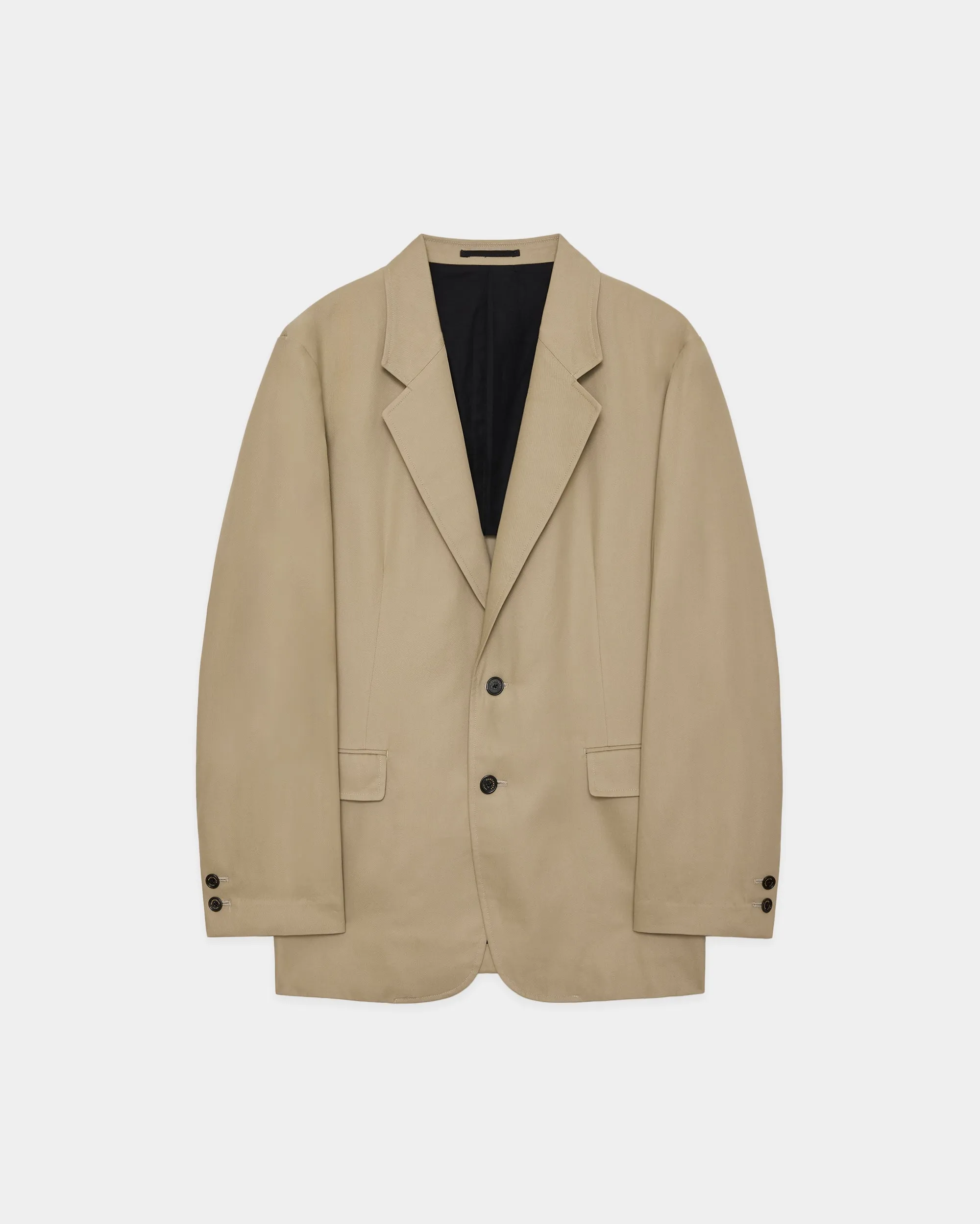 オーガニックコットン強燃ボイルツイル / アルバートジャケット, Khaki sold by MARKAWARE